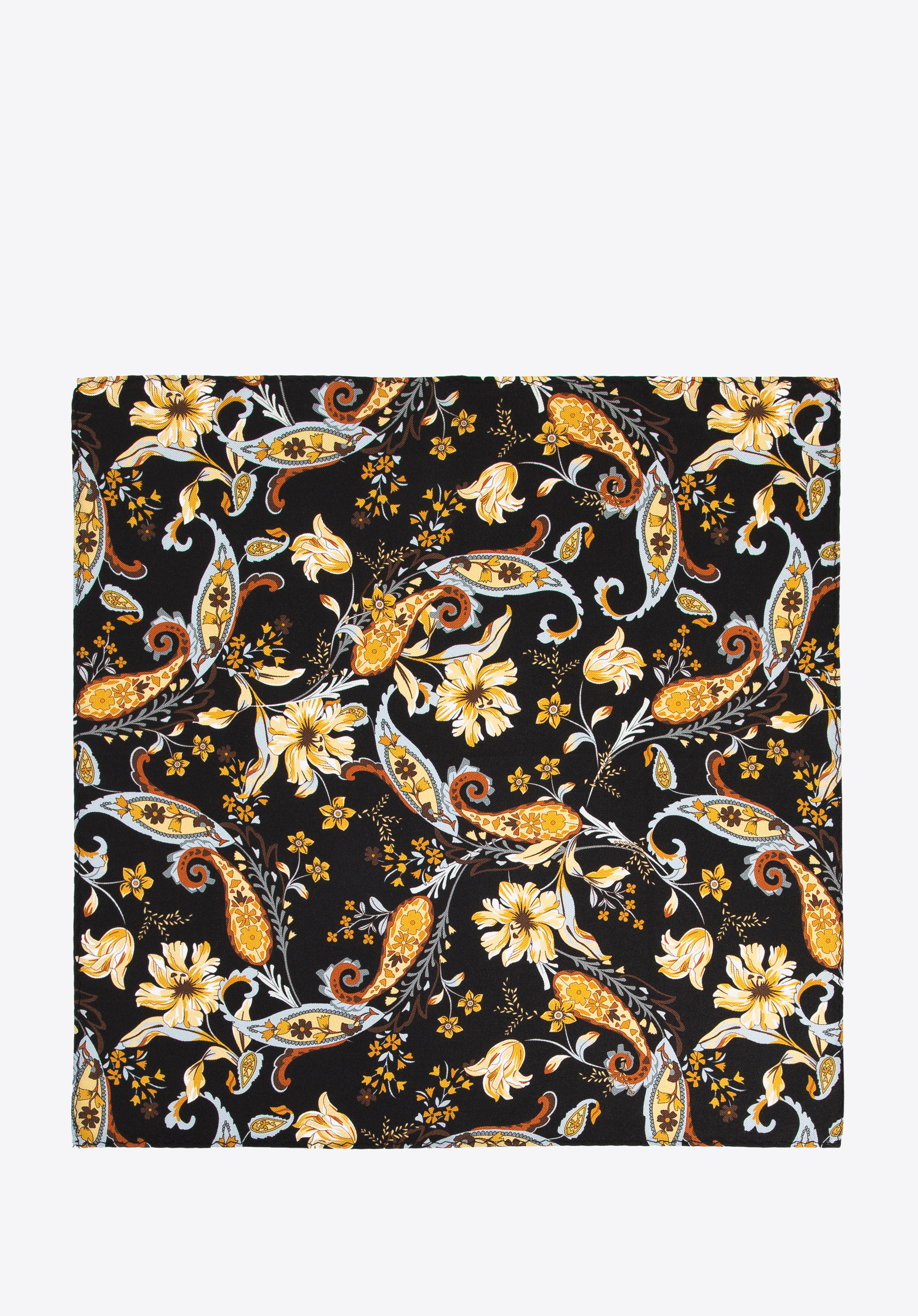 Poszetka jedwabna we wzory