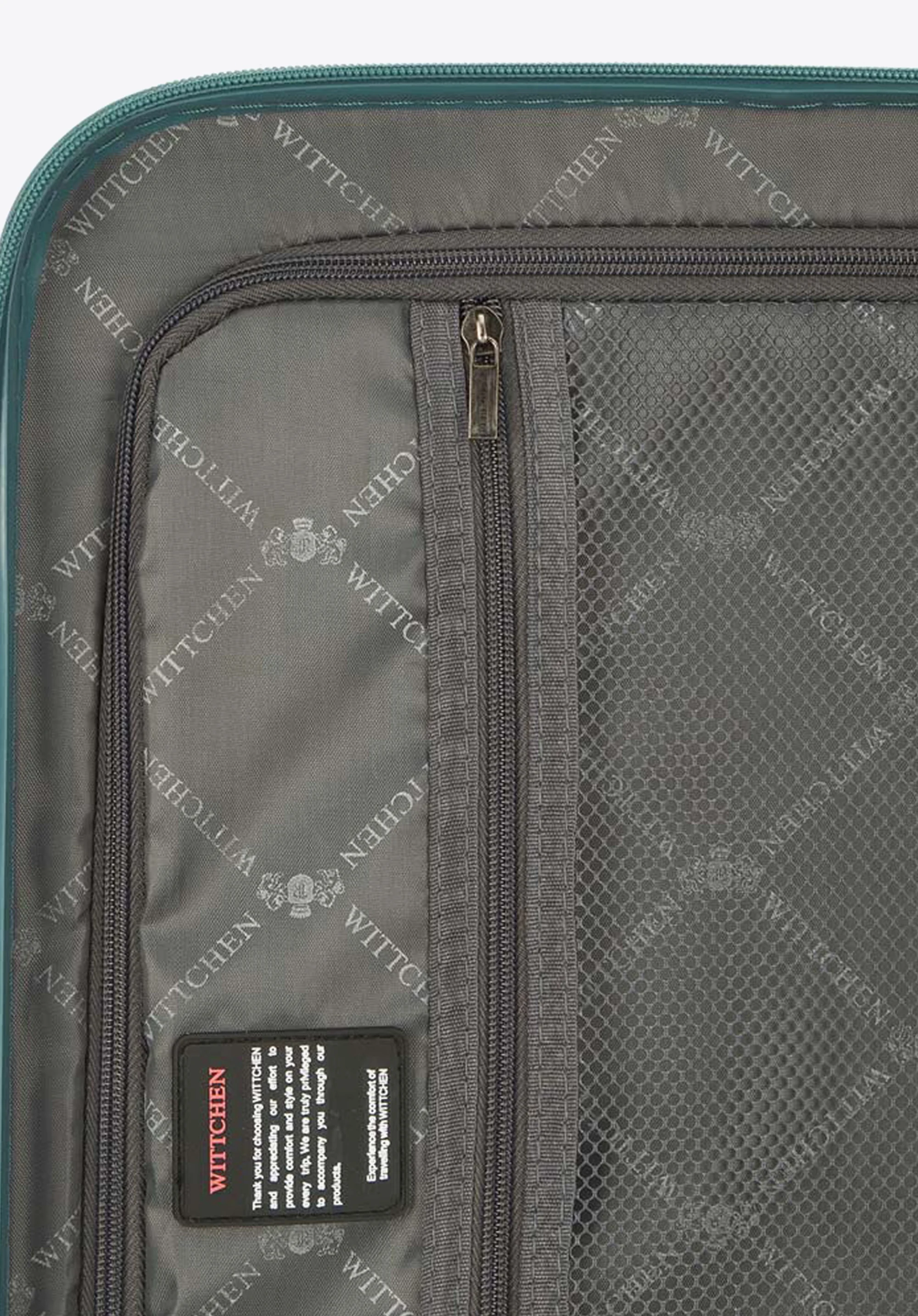 Walizka kabinowa z polikarbonu geometryczna