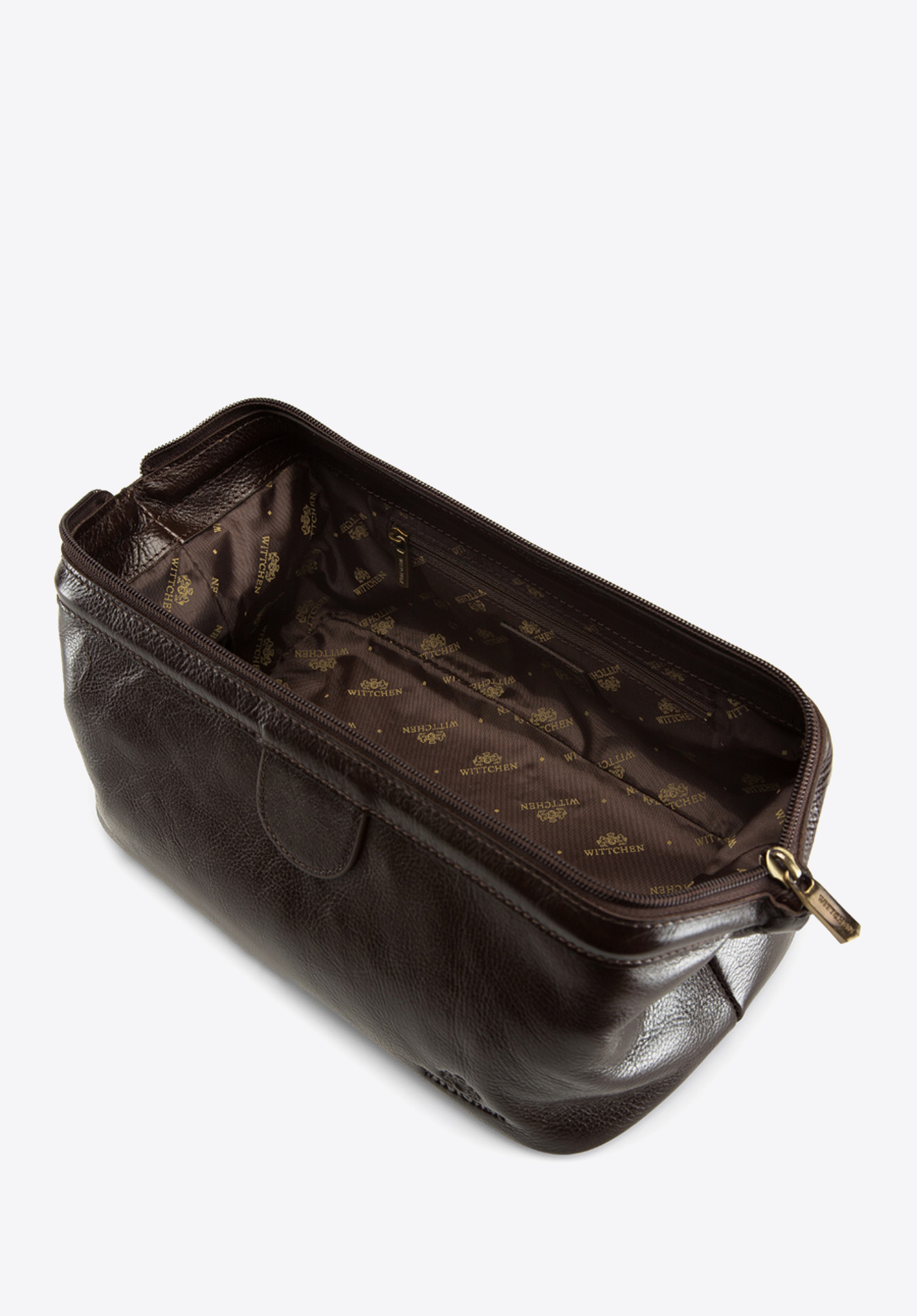 Kosmetyczka skórzana zwijana