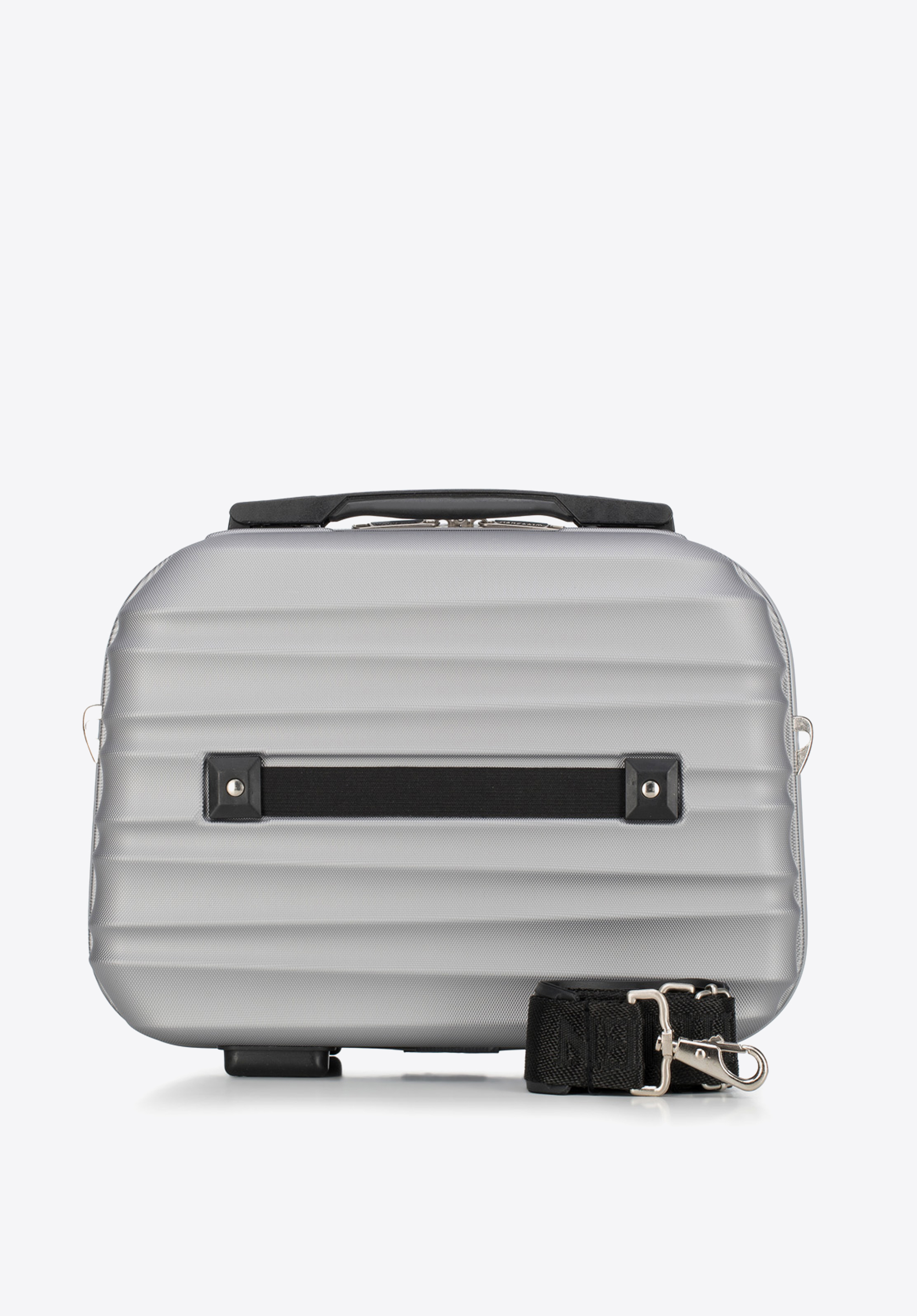 Duża walizka z ABS-u z żebrowaniem