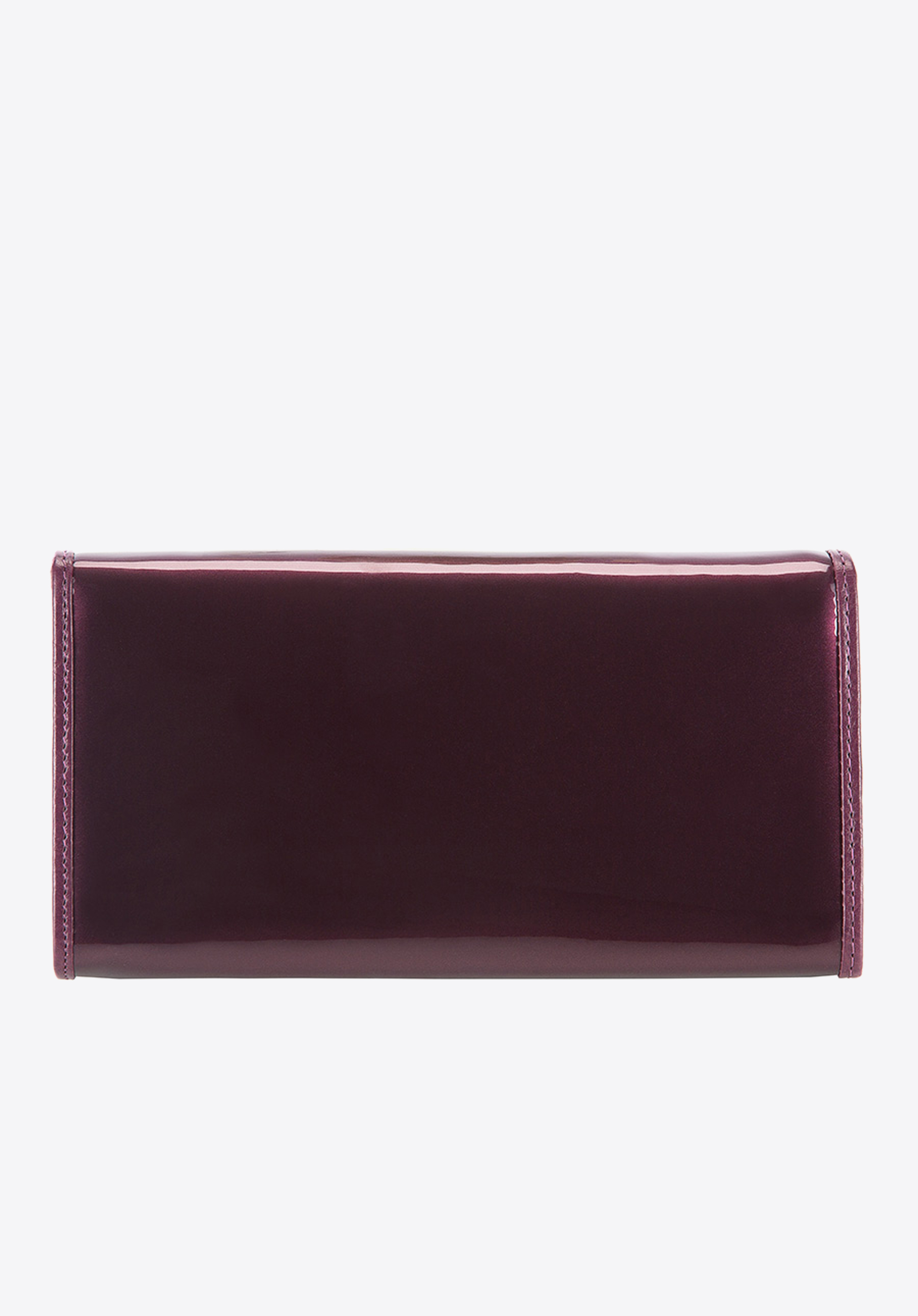 Damski portfel ze skóry lakierowany duży