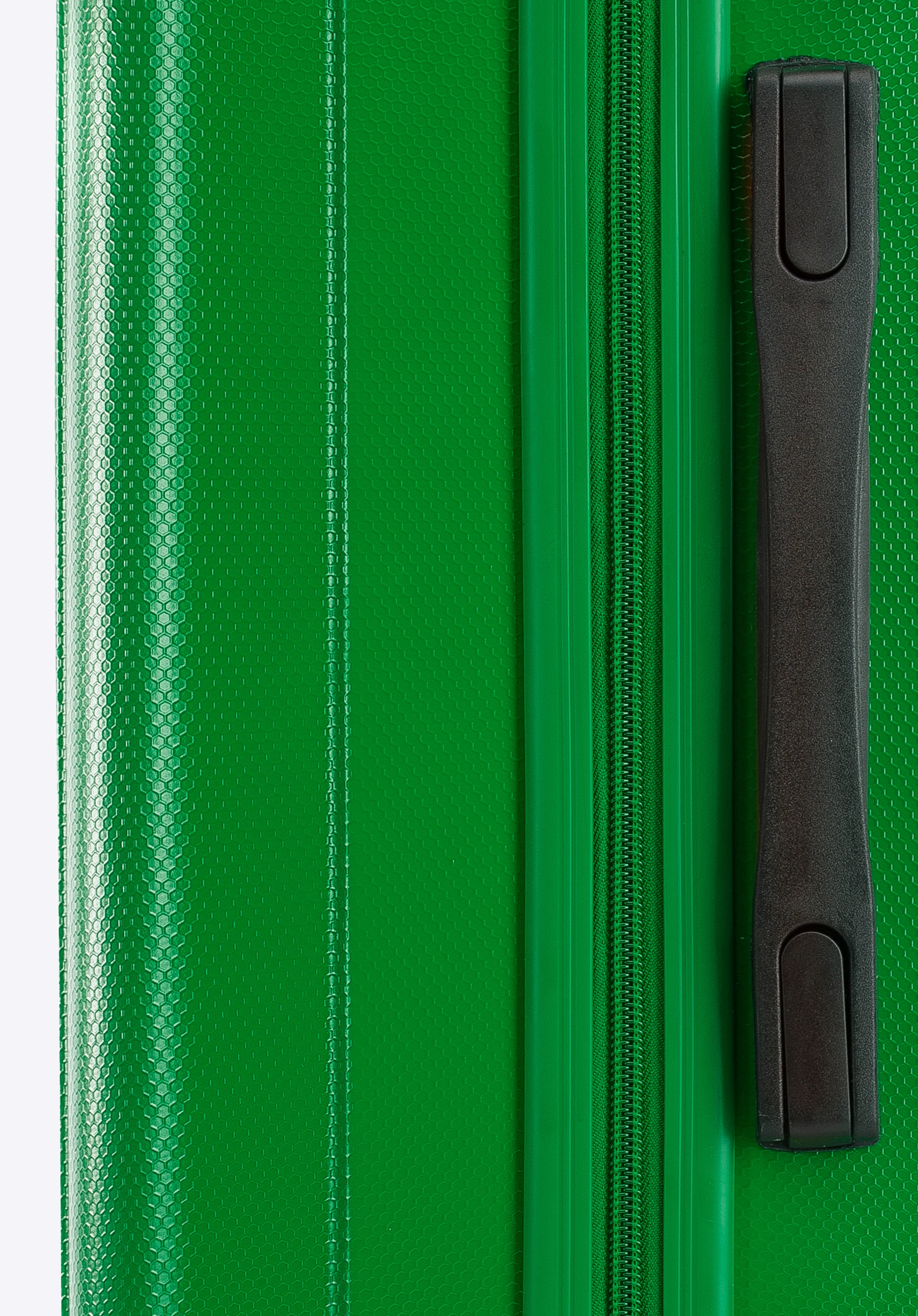 Walizka kabinowa z polikarbonu z pionowymi tłoczeniami