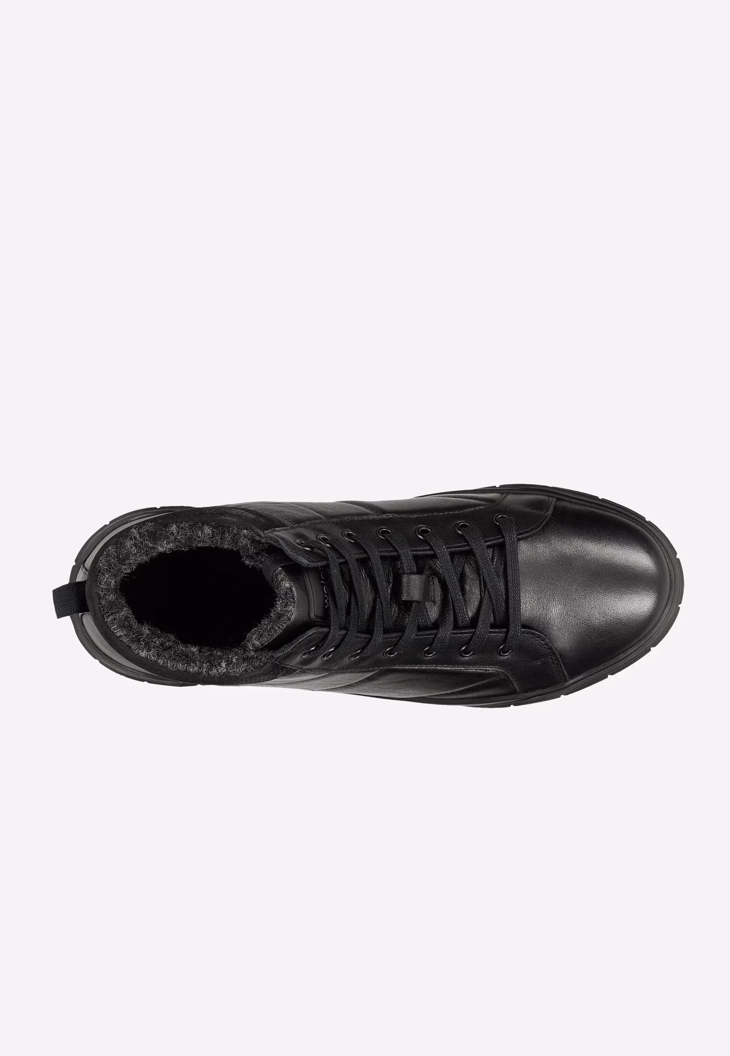 Czarne wysokie trampki męskie