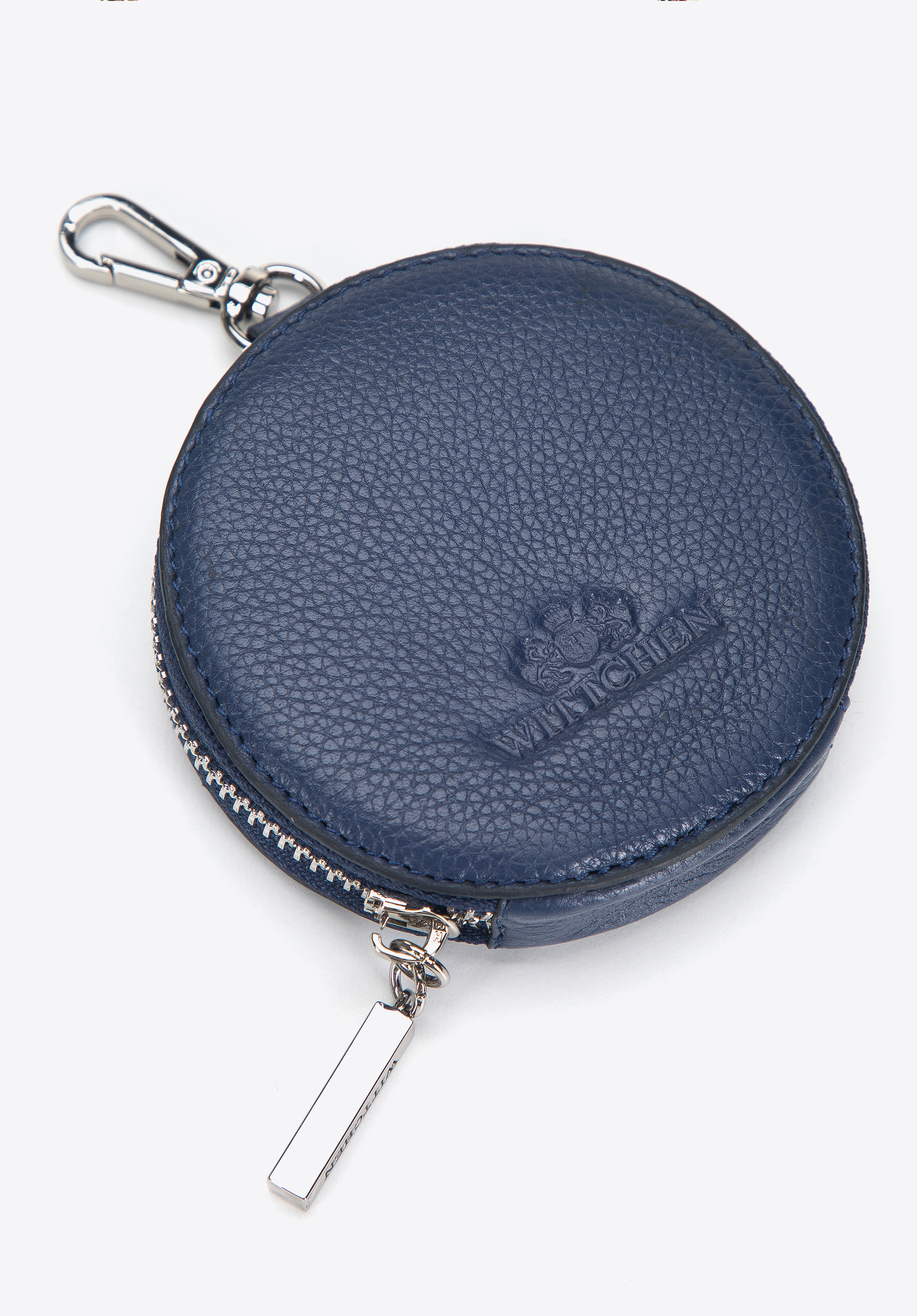 Damska torebka skórzana podwójna z etui na łańcuszku