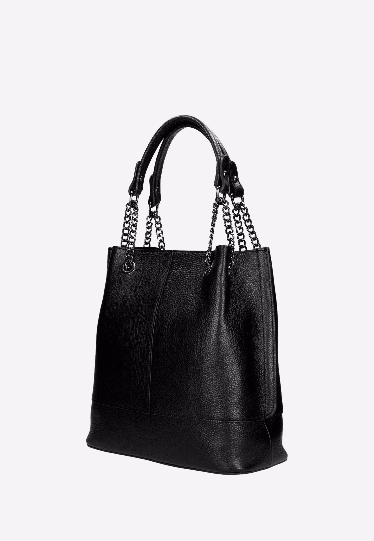 Duża czarna torebka damska