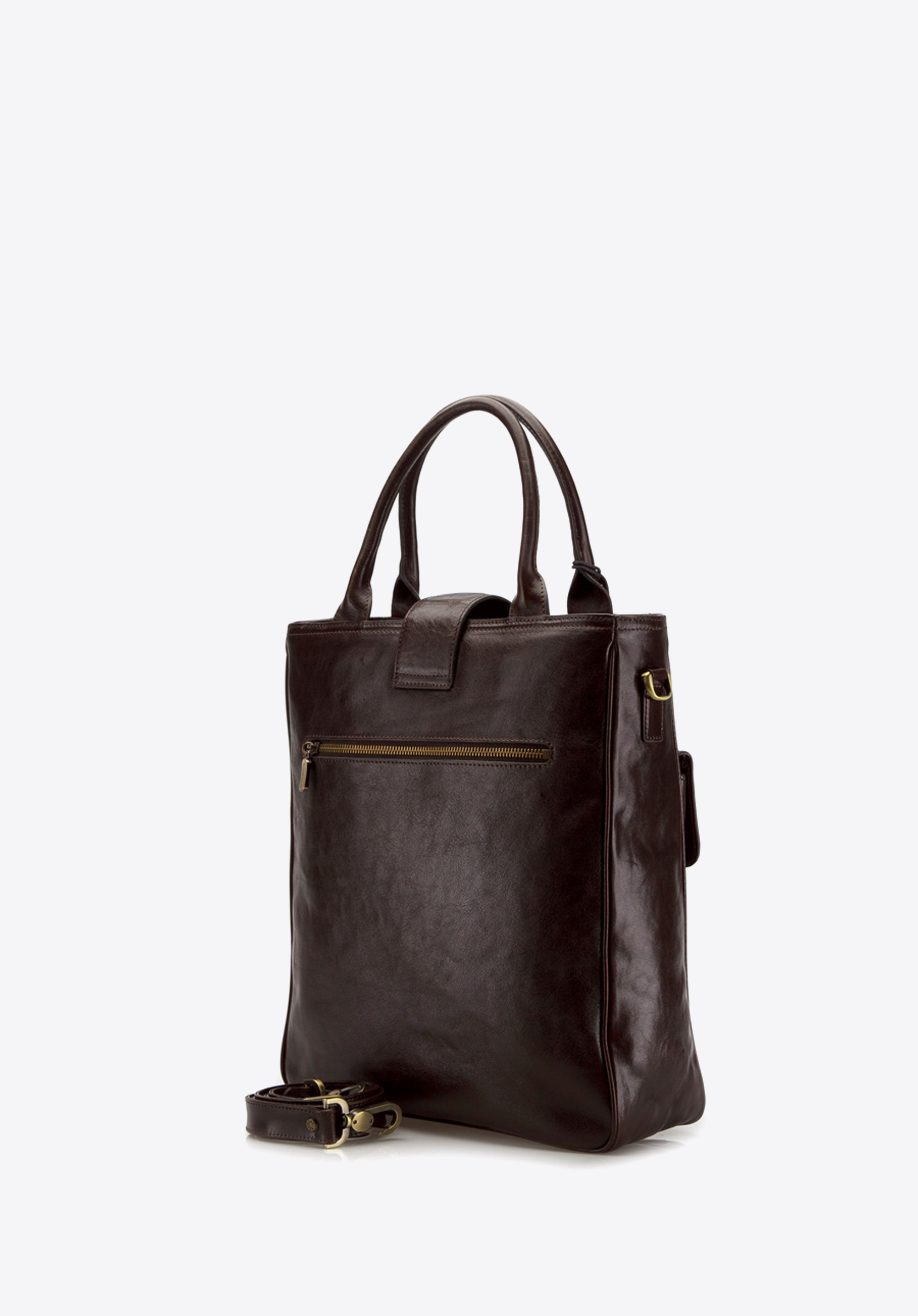 Kuferek skórzany wysoki