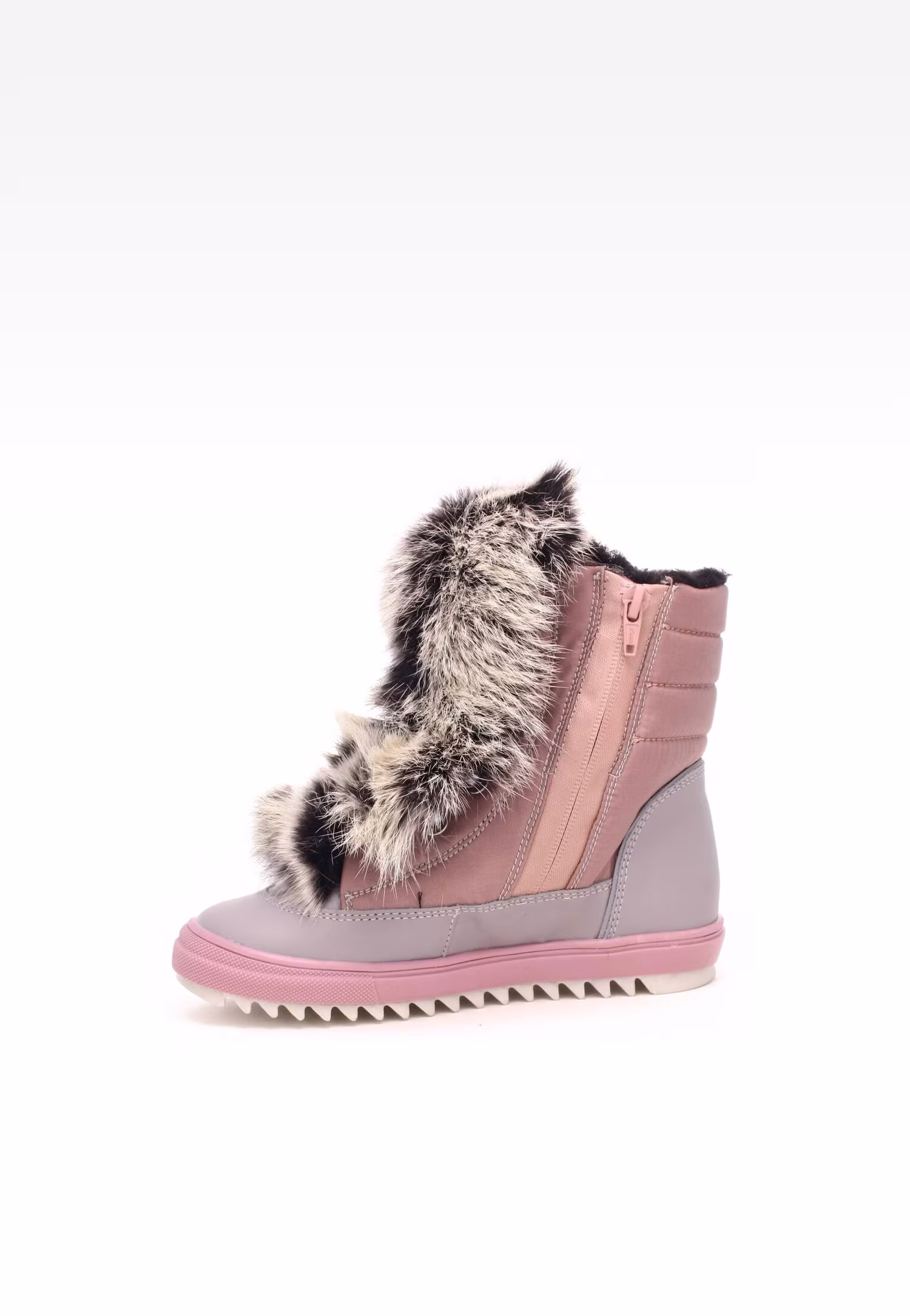 Trzewiki ocieplane BARTEK 7769L-89FX II, dla dziewcząt, różowo-srebrny