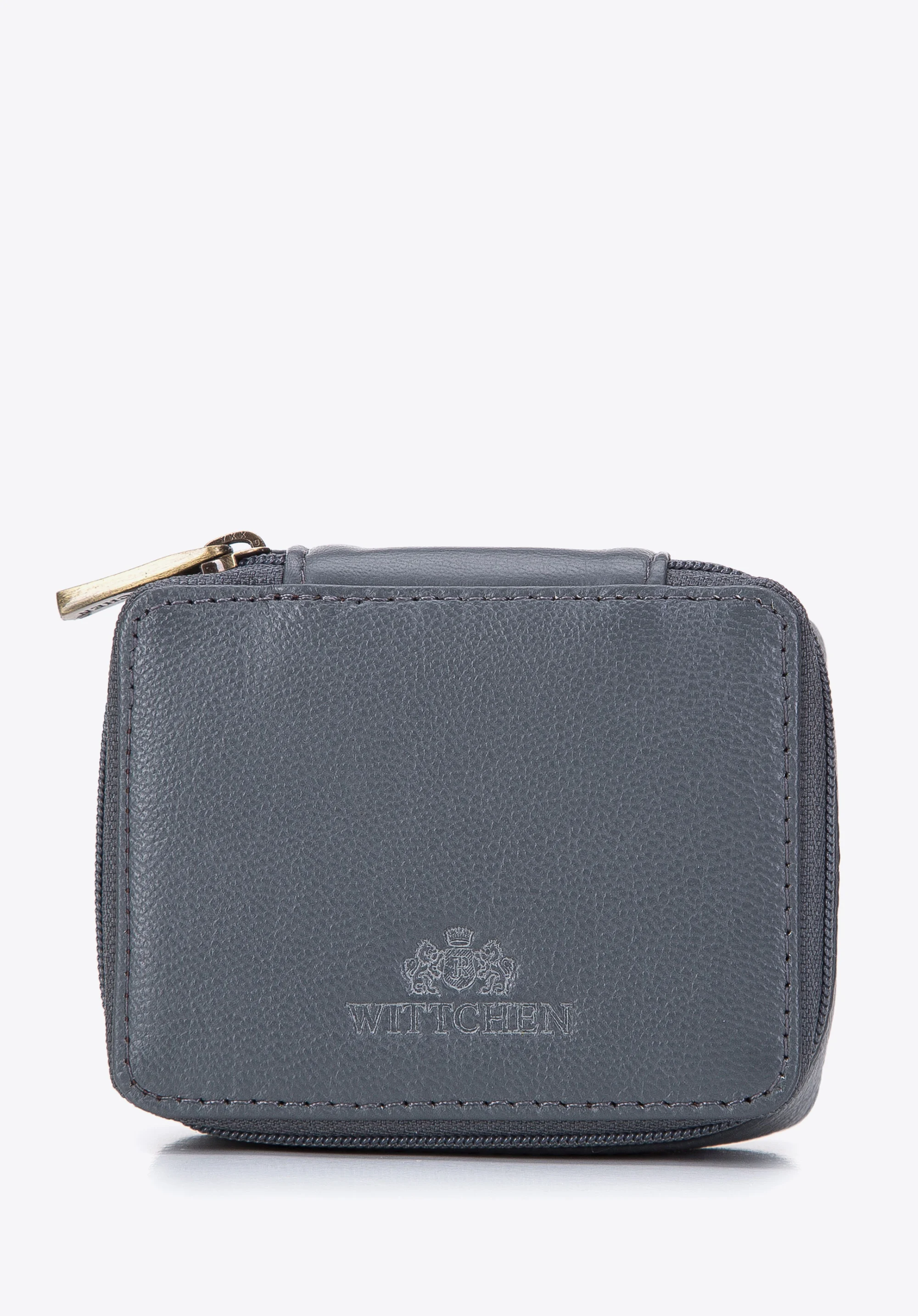 Minikosmetyczka skórzana pudełkowa