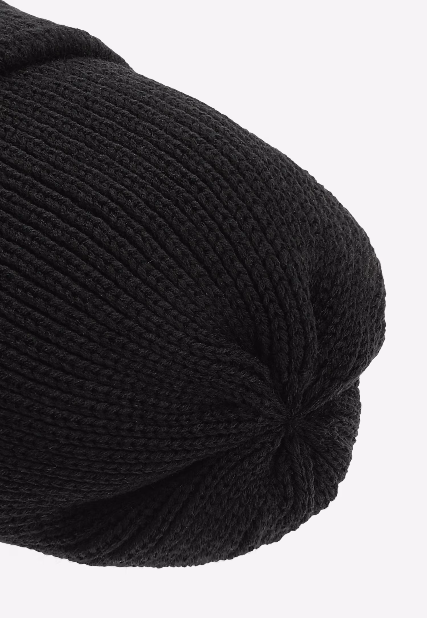 Ciepła czarna czapka męska RELAKS