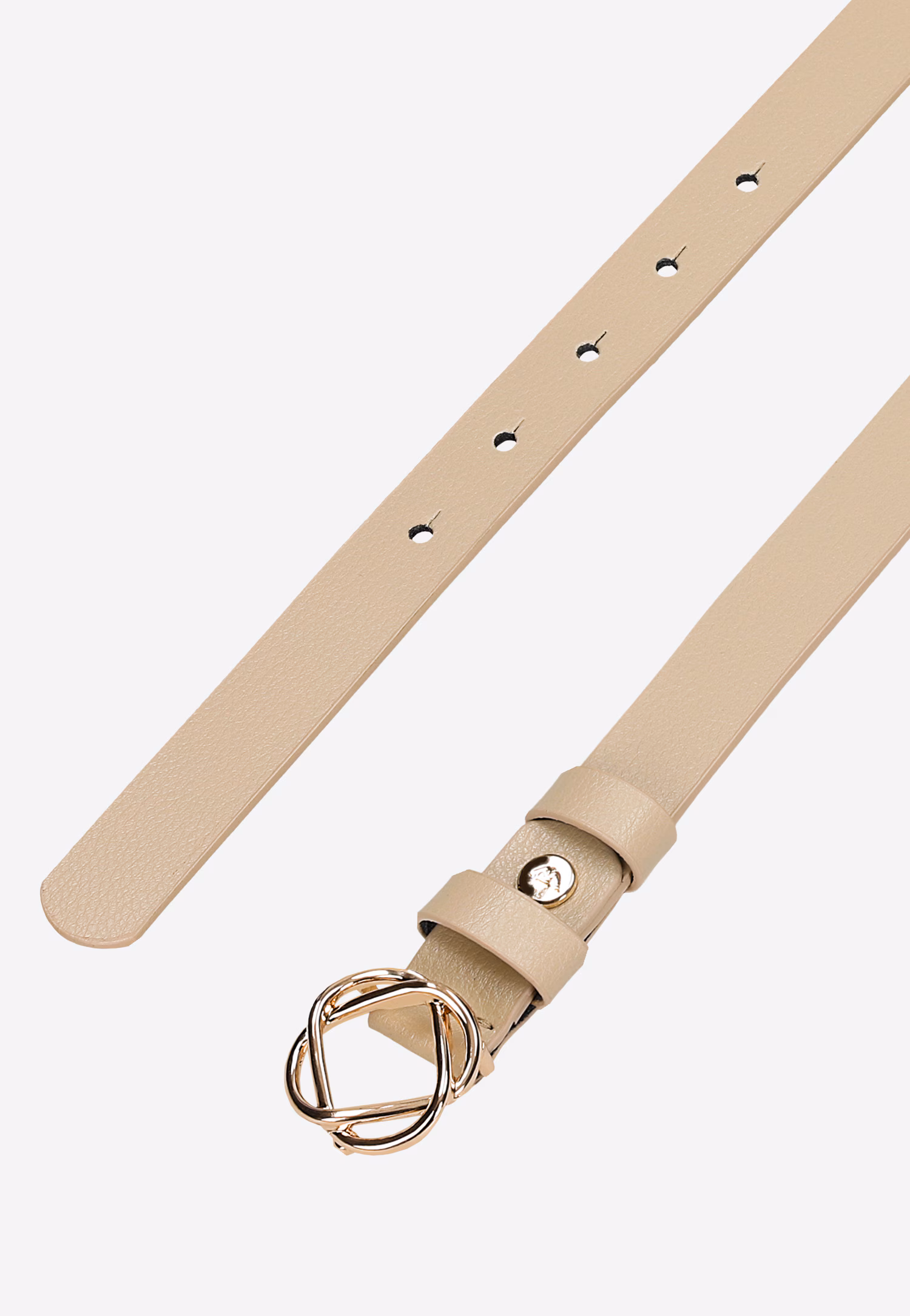 Elegancki czarny pasek damski ze skóry licowej