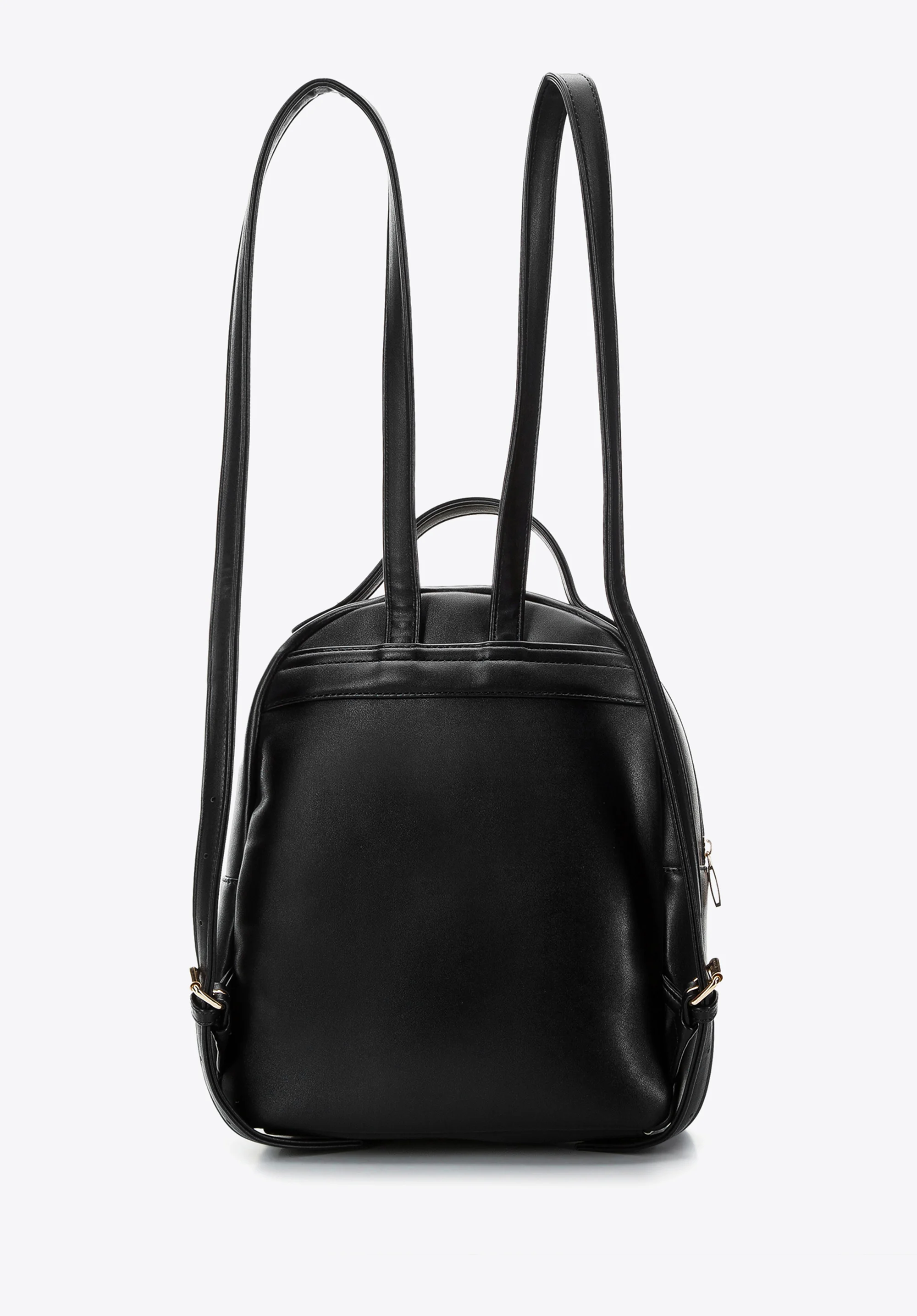 Damski plecak z ekoskóry z obszytą kieszenią z przodu