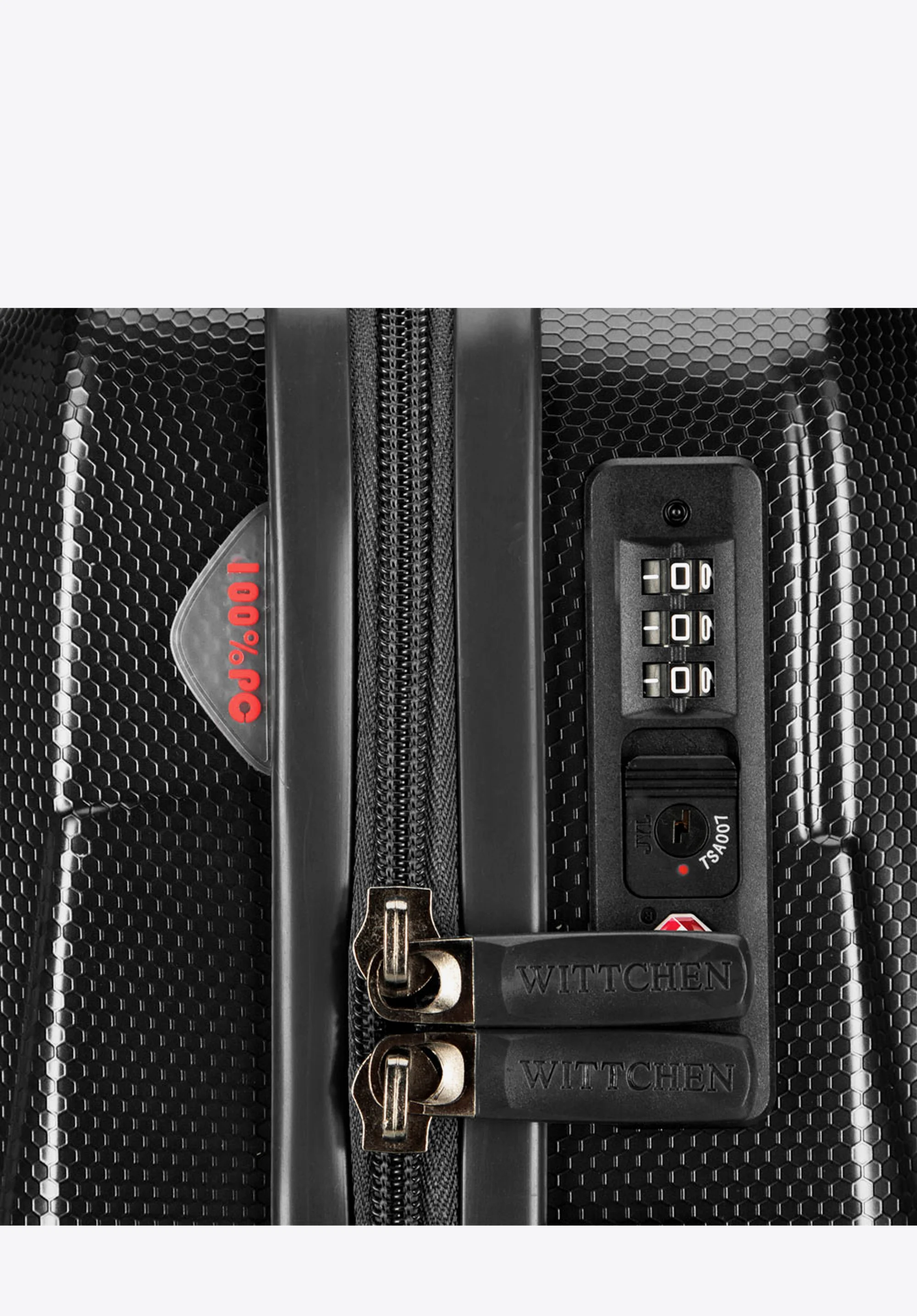 Walizka kabinowa z polikarbonu geometryczna