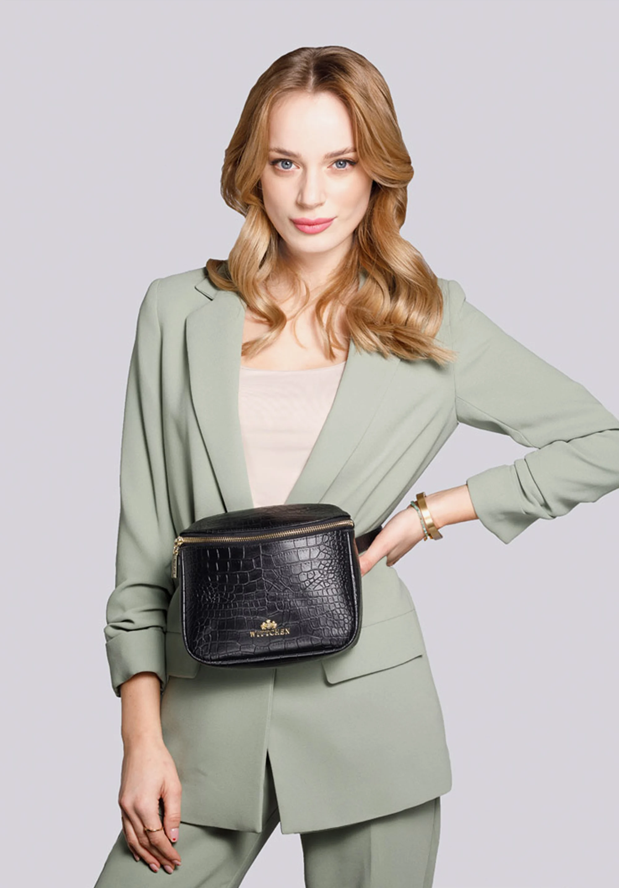 Damska torebka nerka skórzana prostokątna