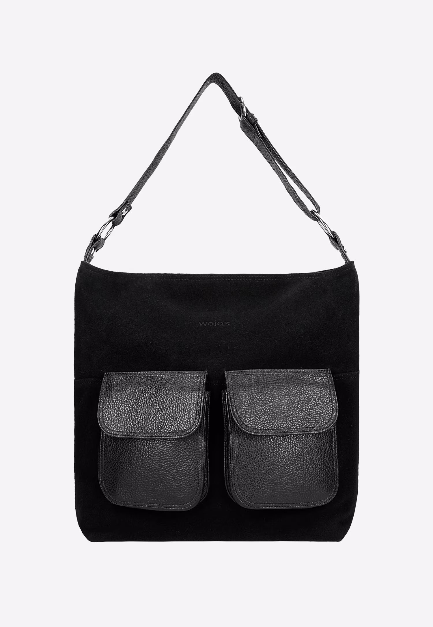 Ciemnobrązowa torebka skórzana damska