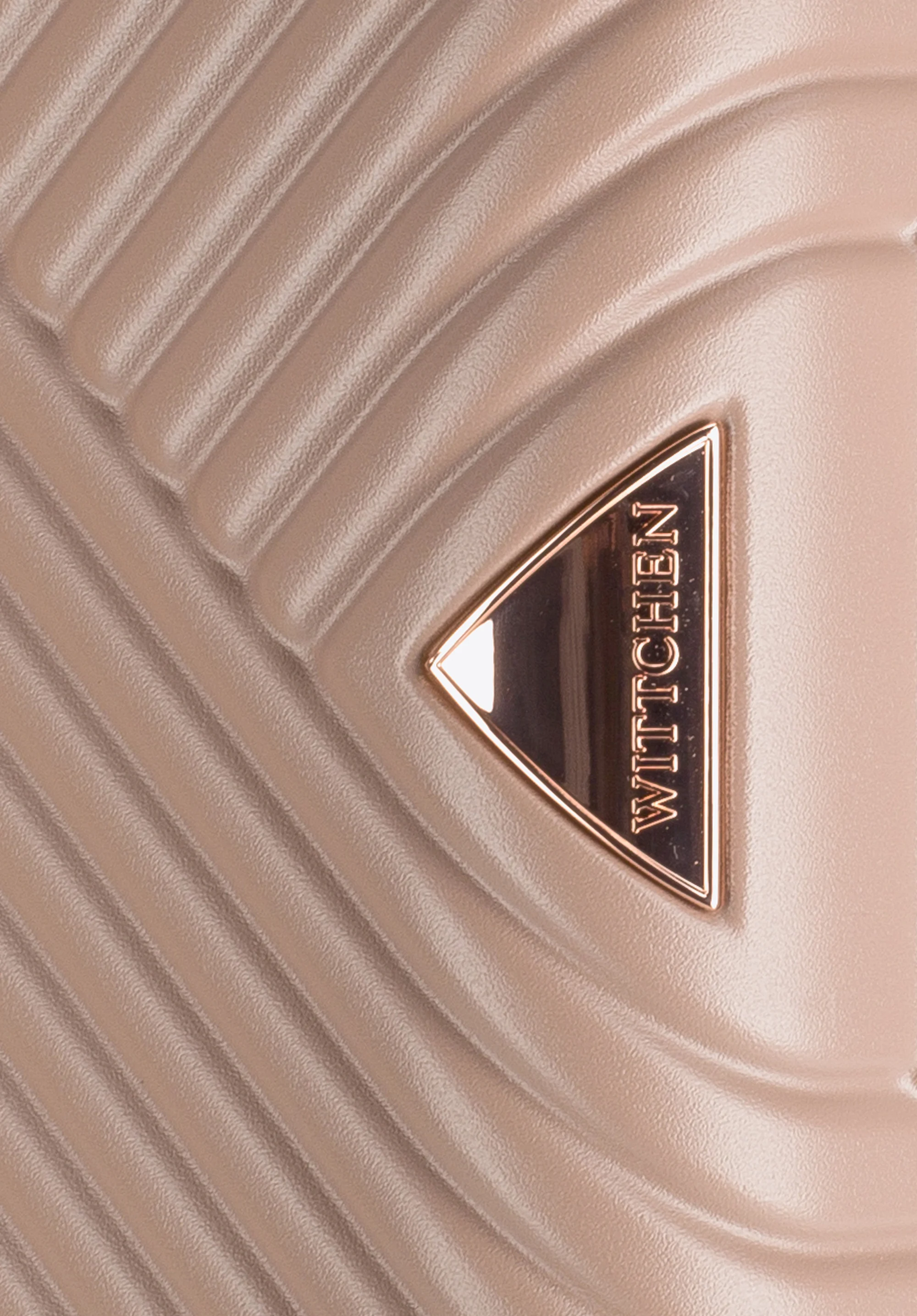 Walizka kabinowa z polikarbonu w paseczki