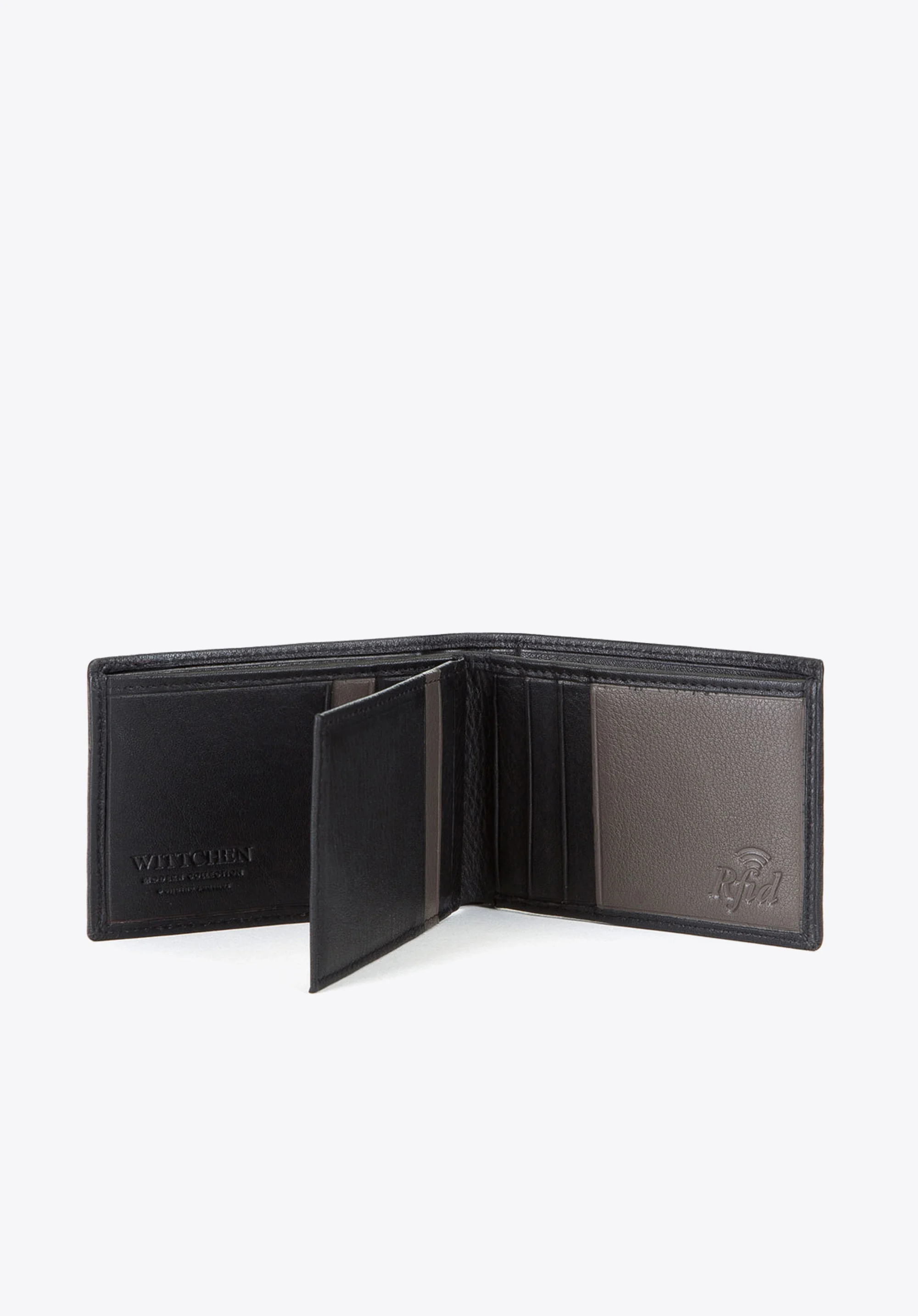 Męski portfel ze skóry bez zapięcia poziomy