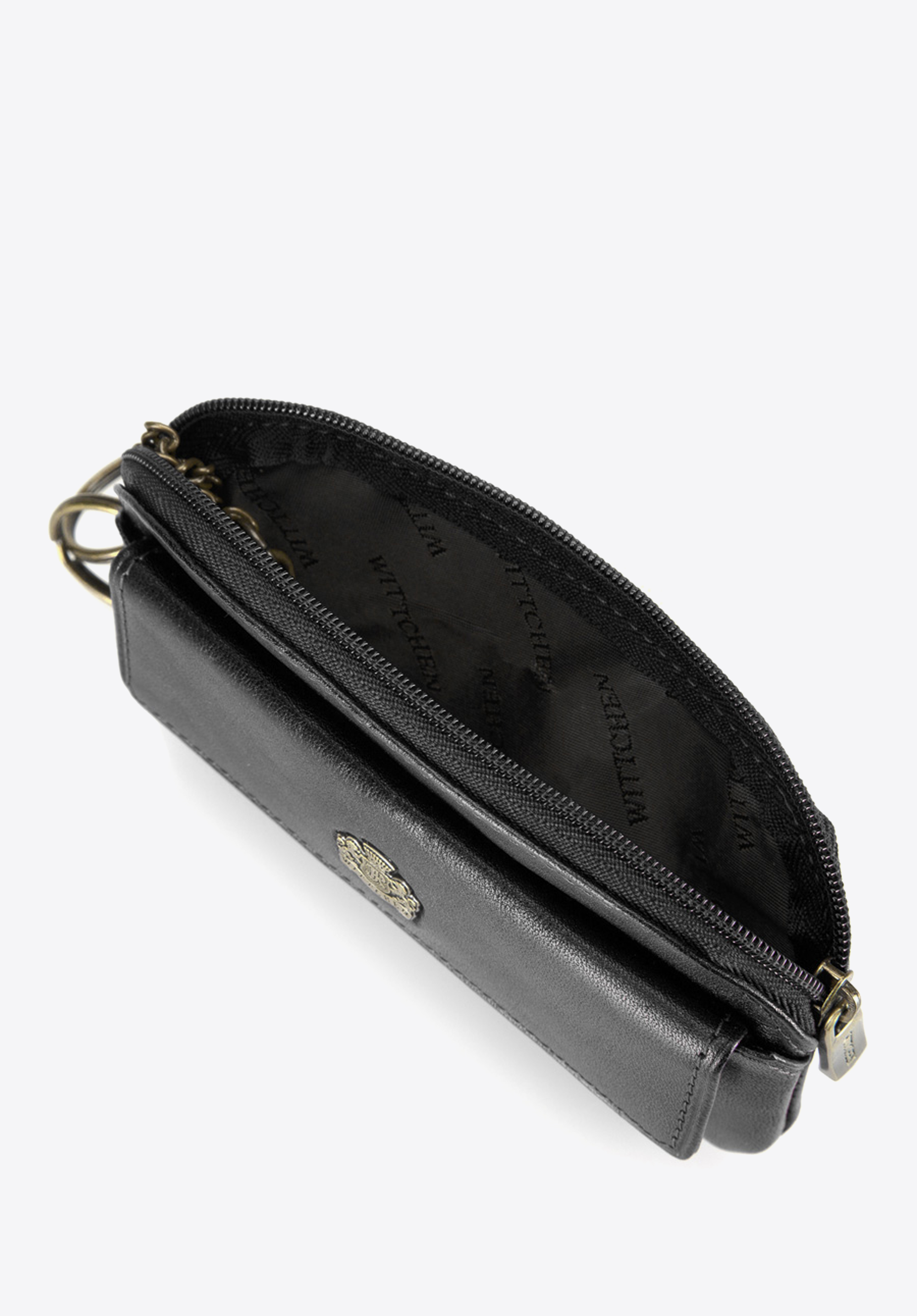 Etui na klucze skórzane z kieszenią