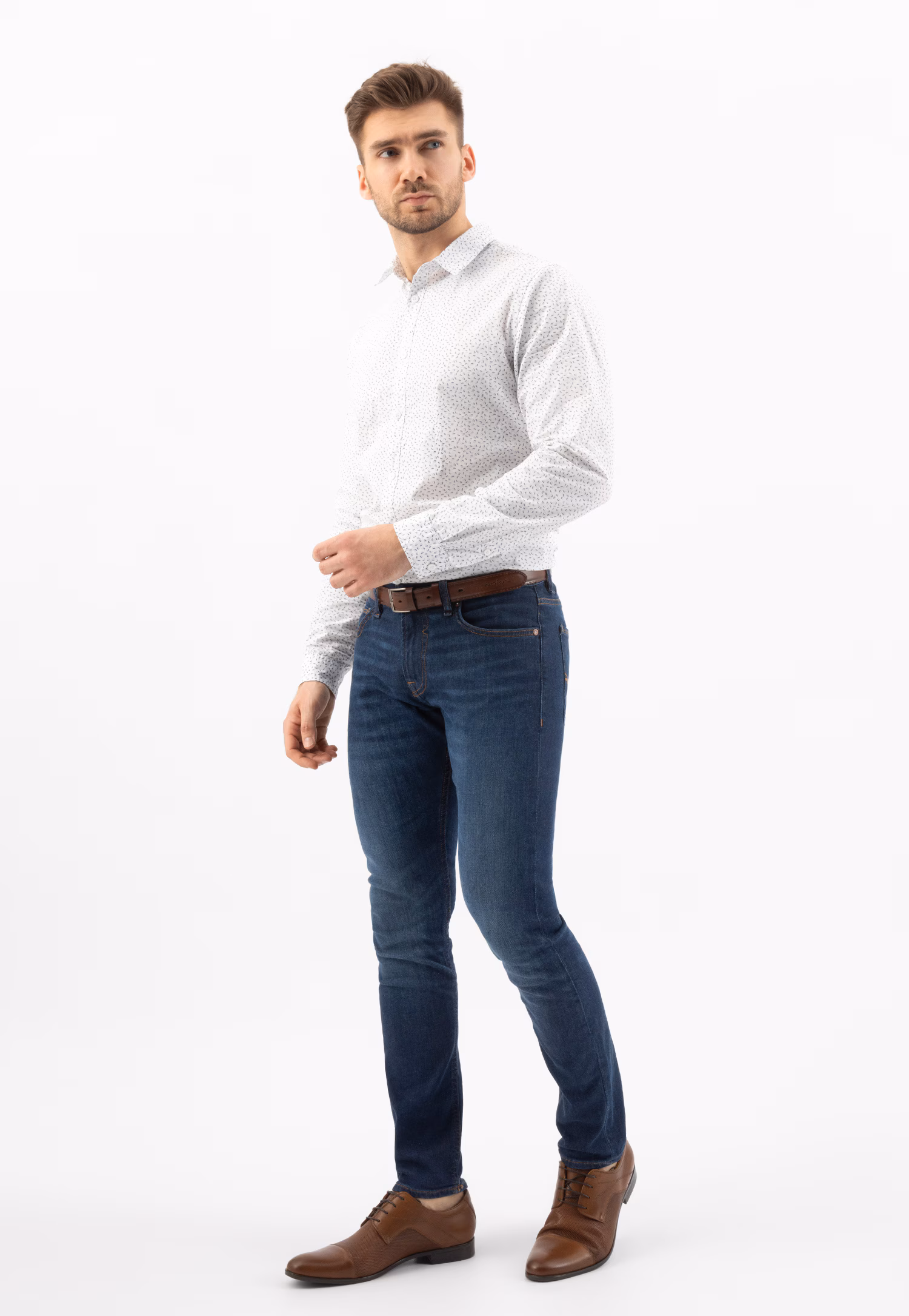 Czarne męskie półbuty