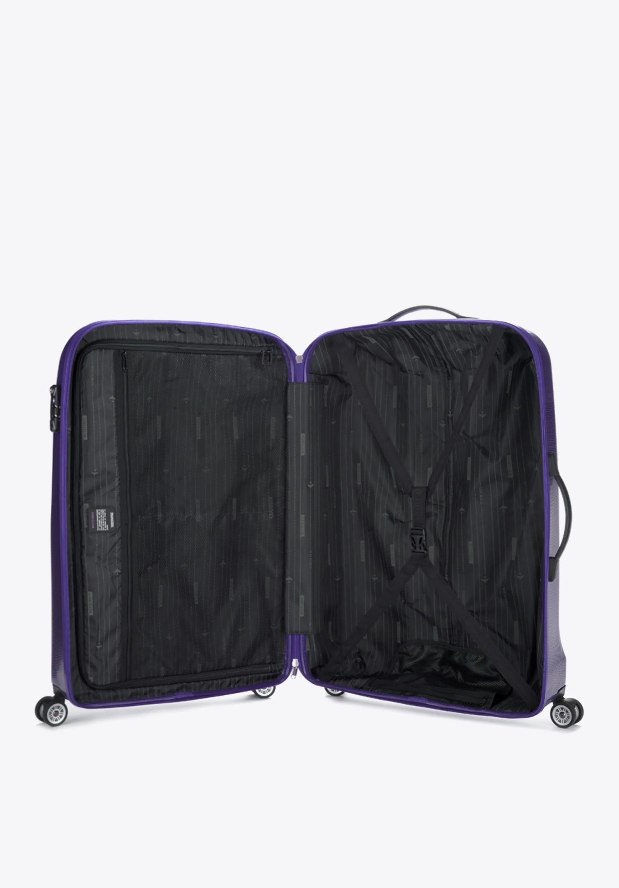 Walizka kabinowa z polikarbonu jednokolorowa