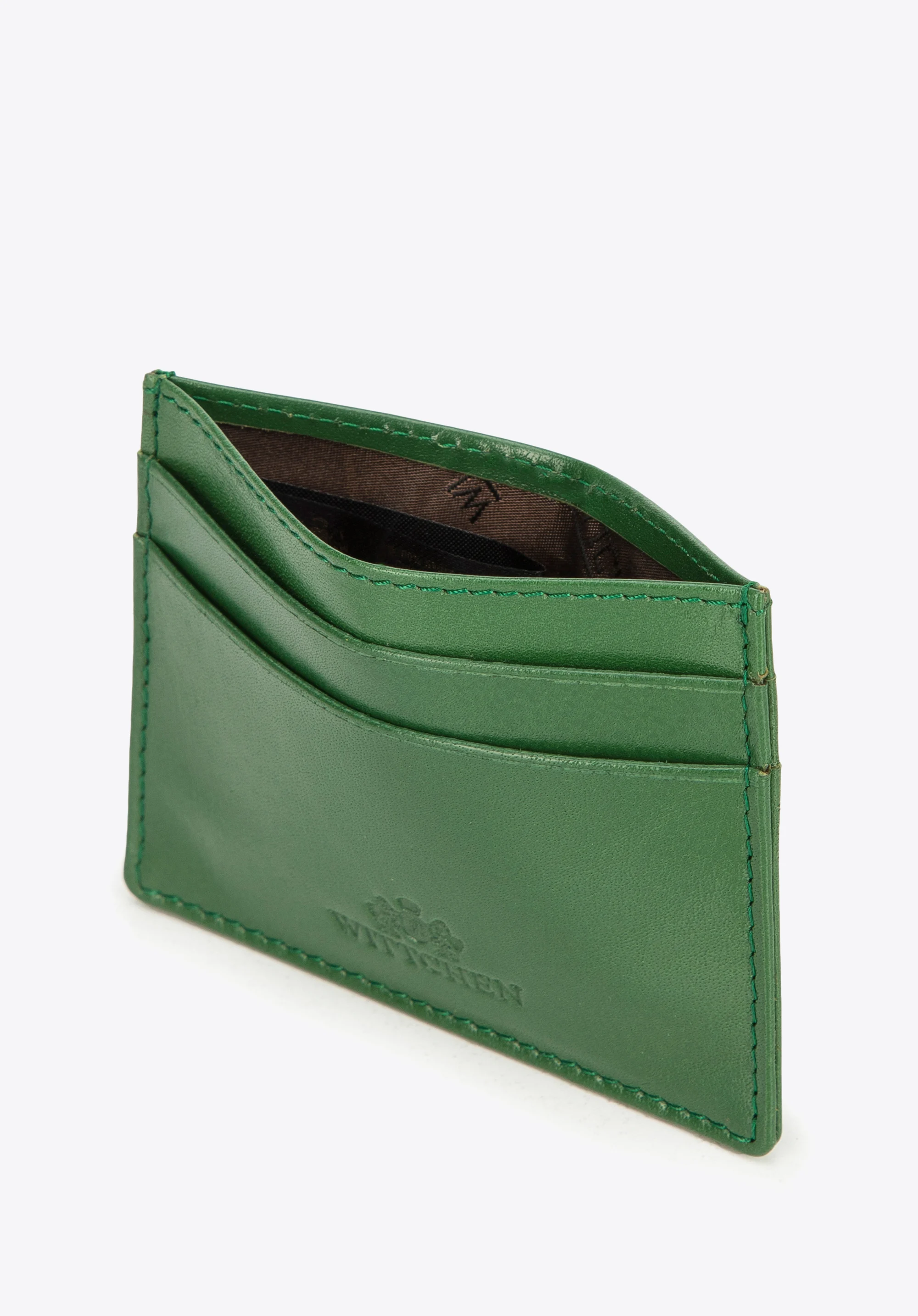 Etui na karty kredytowe z gładkiej skóry