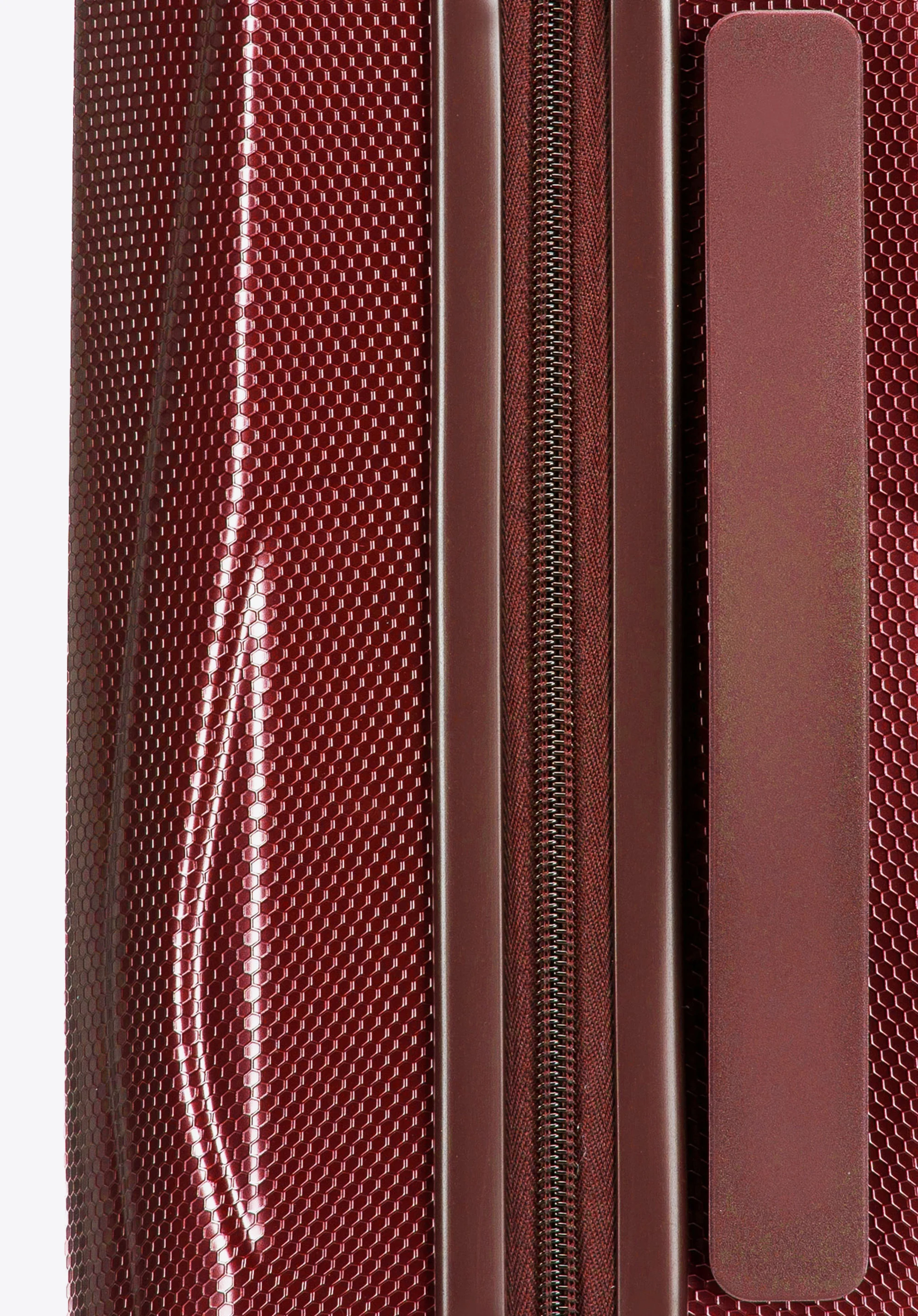 Walizka kabinowa z polikarbonu geometryczna