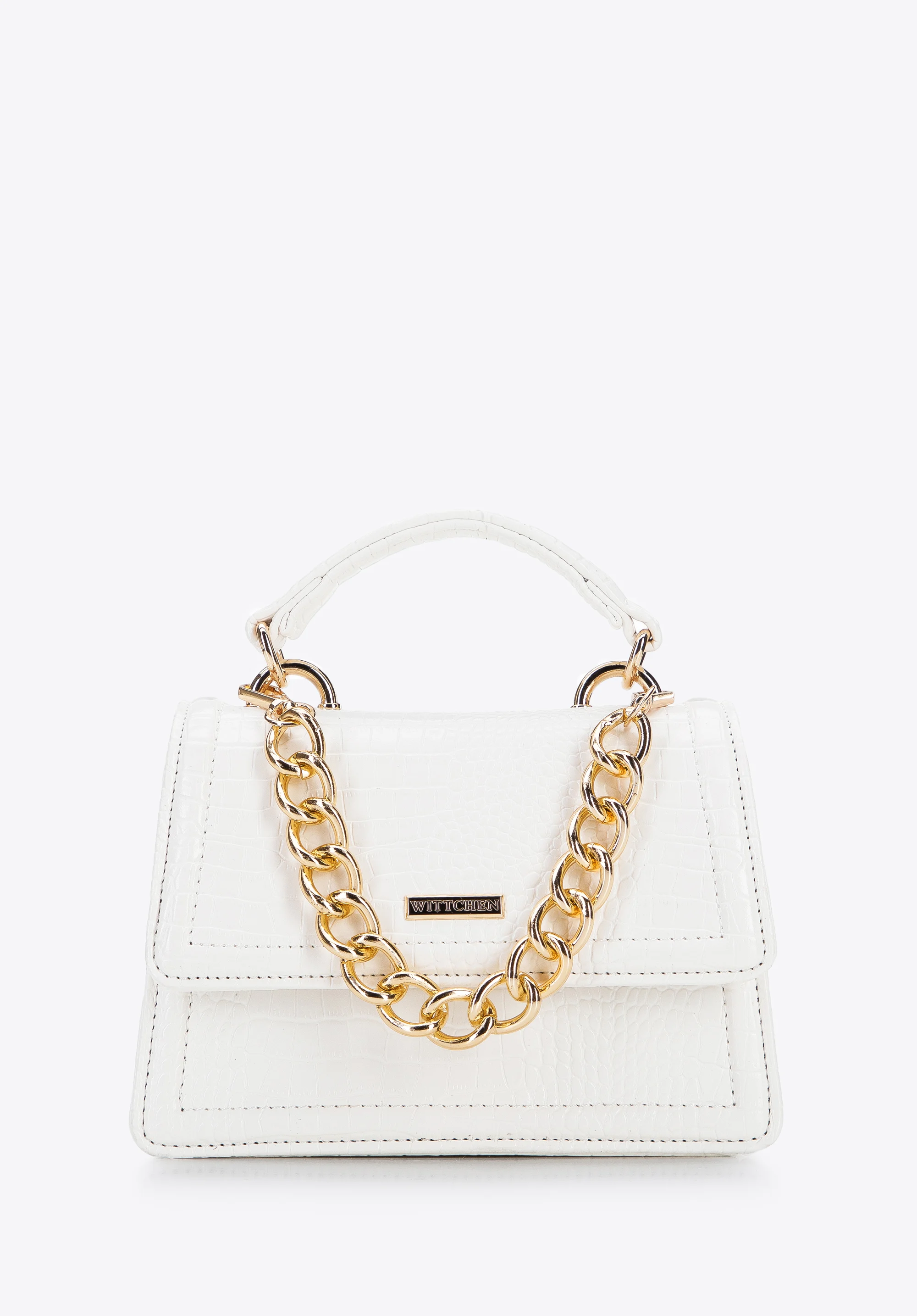 Minikuferek z ekoskóry o fakturze croco