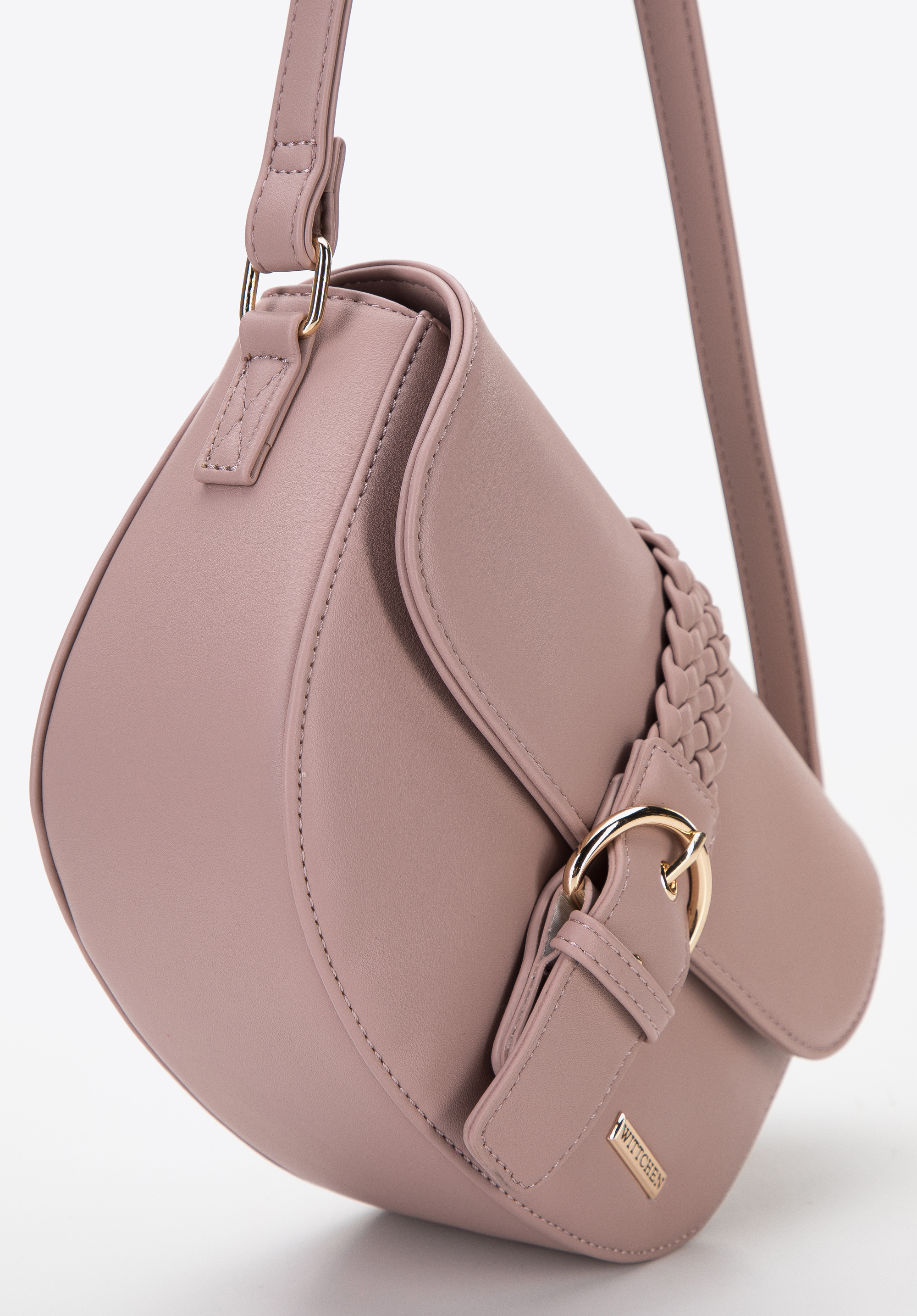 Damska listonoszka z ozdobną plecionką