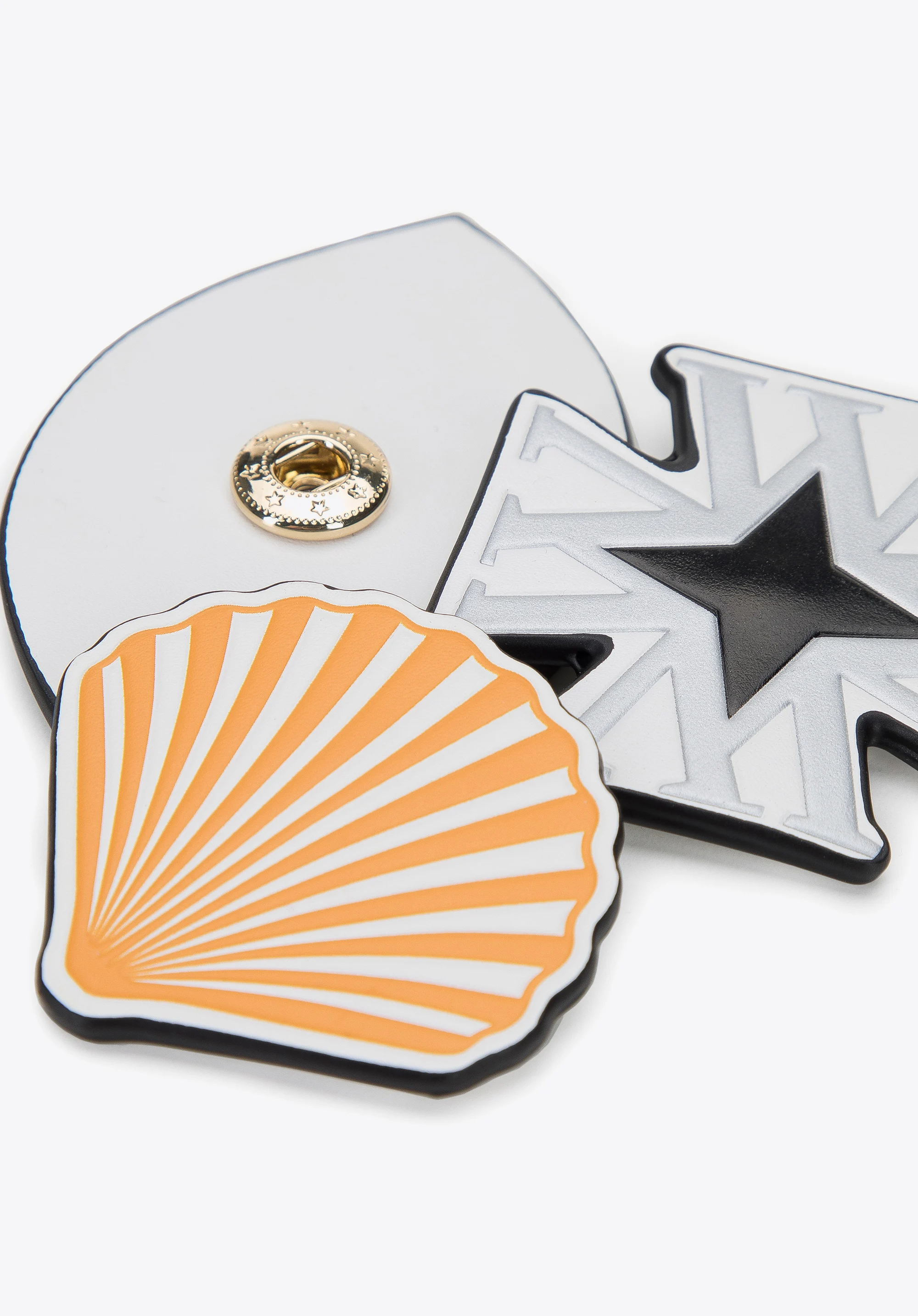 Zestaw przypinek skórzanych – 3 sztuki