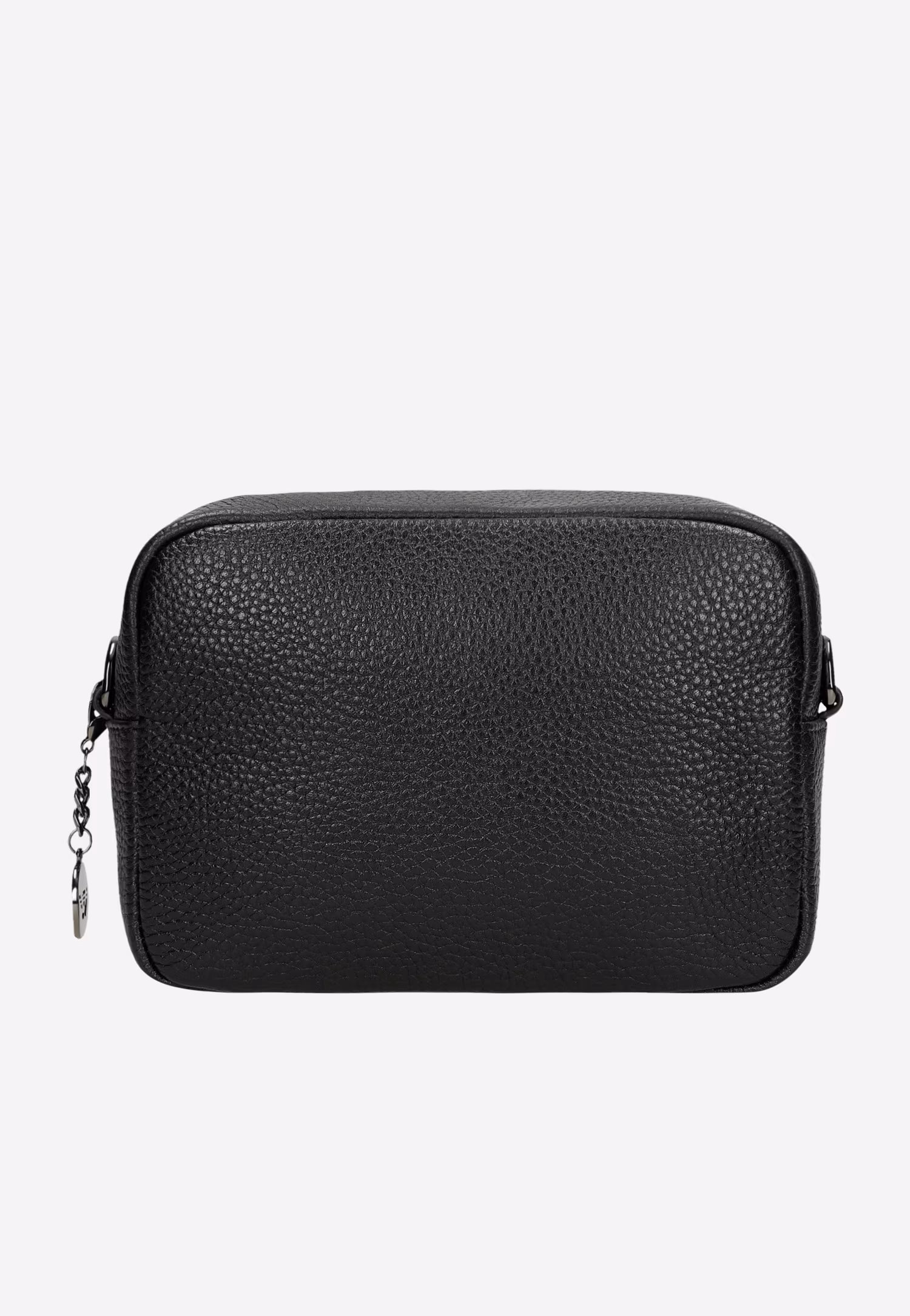 Mała czarna torebka damska ze skóry licowej