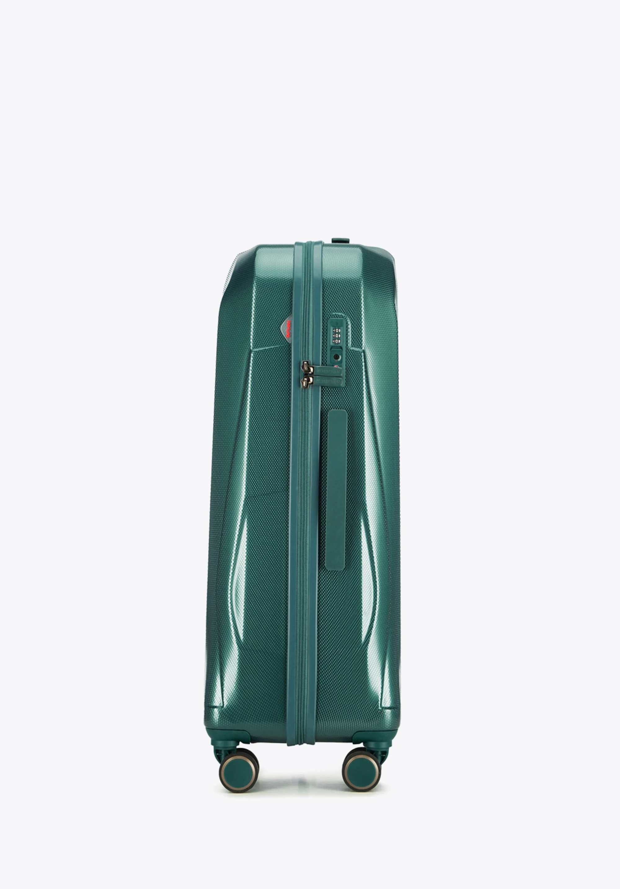 Walizka kabinowa z polikarbonu geometryczna