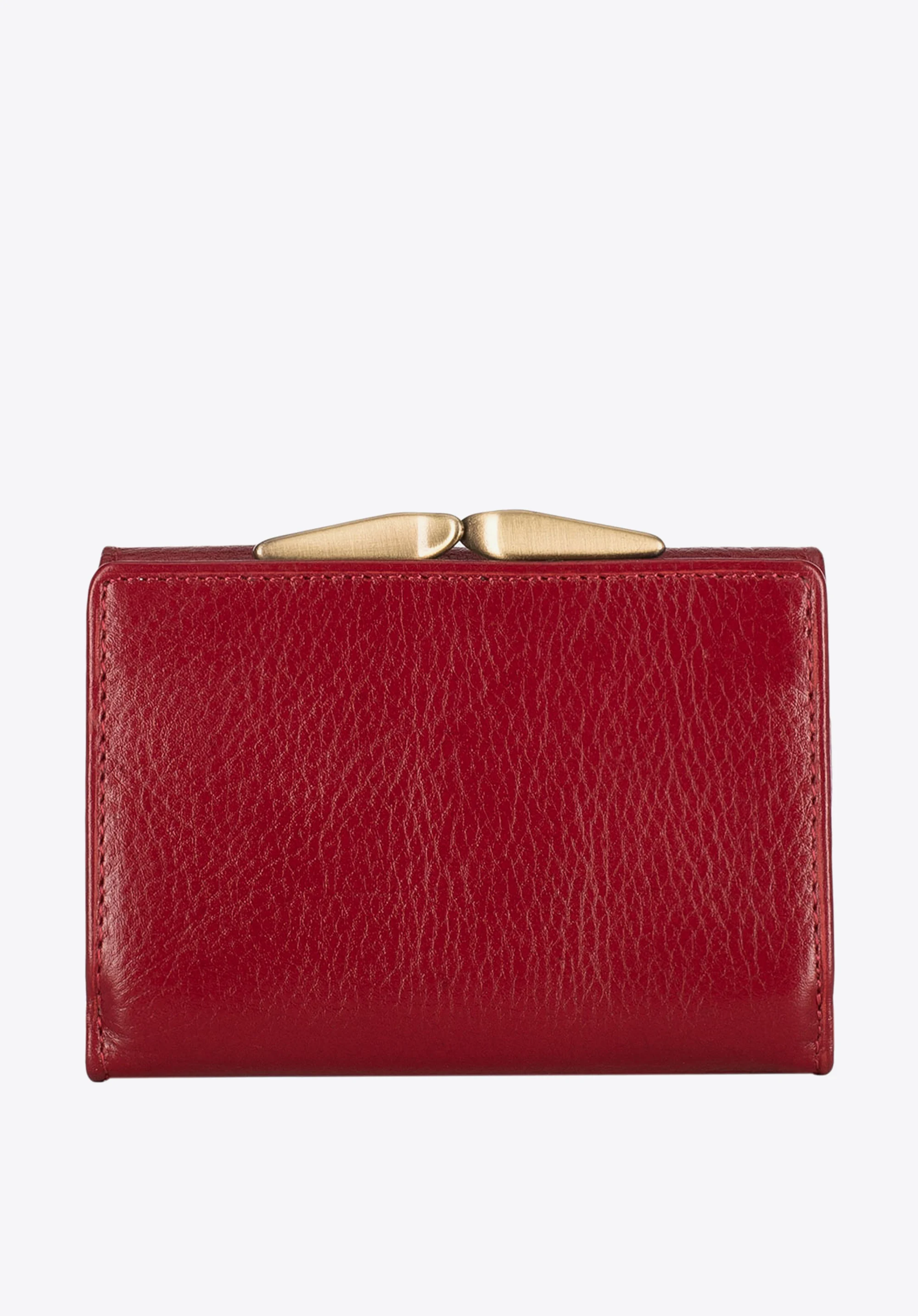 Damska portmonetka skórzana na bigiel mała