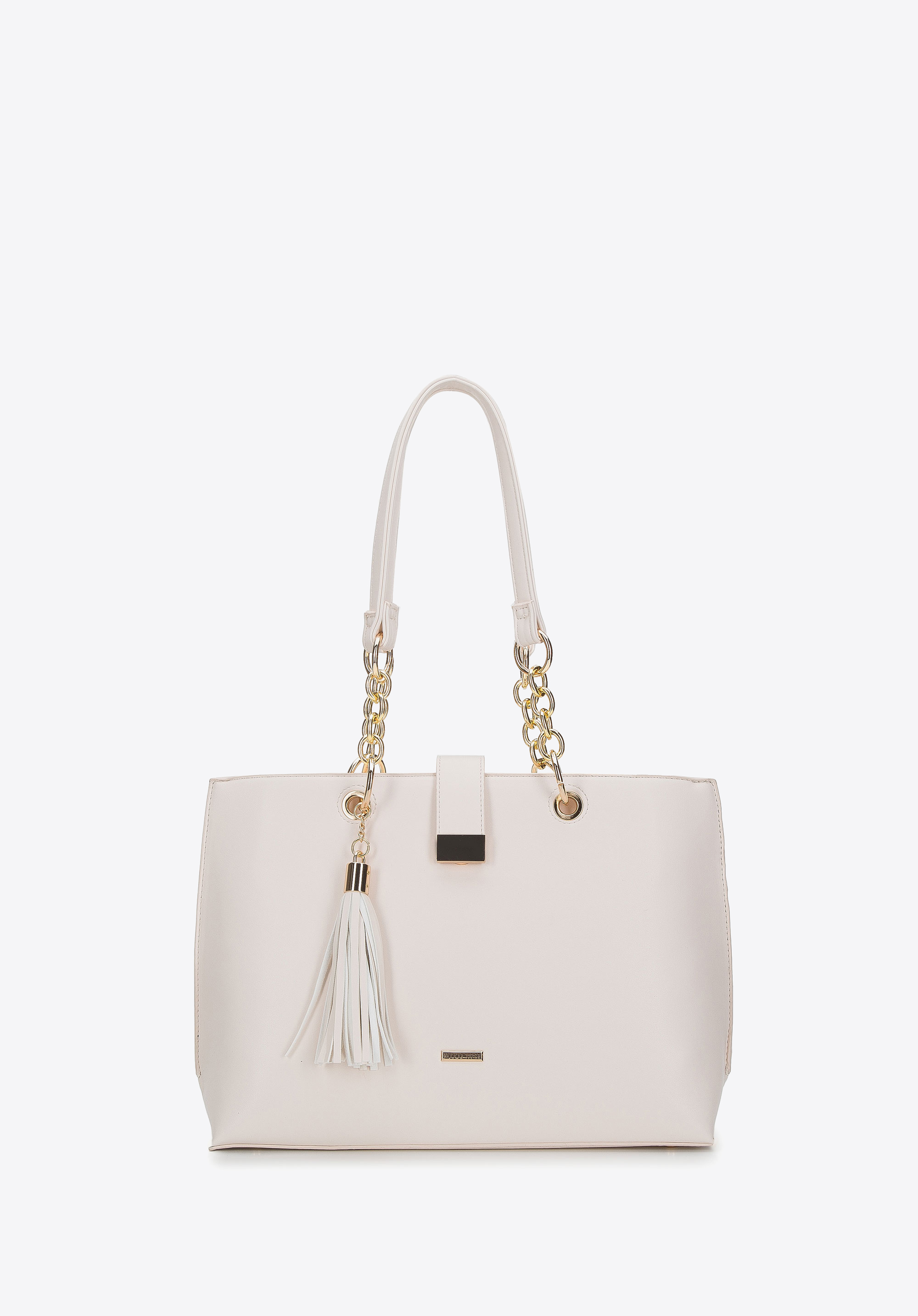 Torebka shopperka z łańcuchami