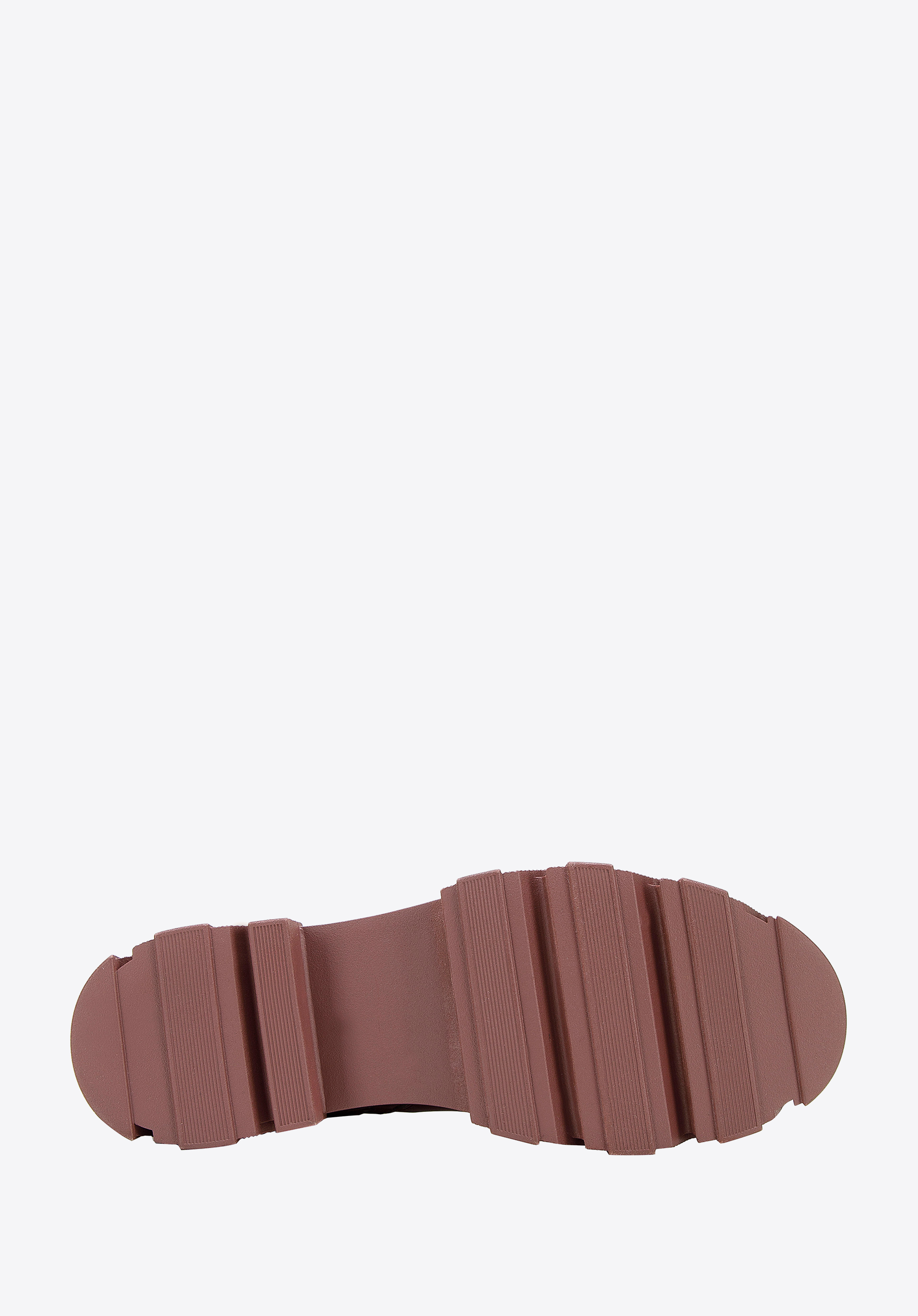 Damskie kozaki skórzane na grubej podeszwie z suwakiem