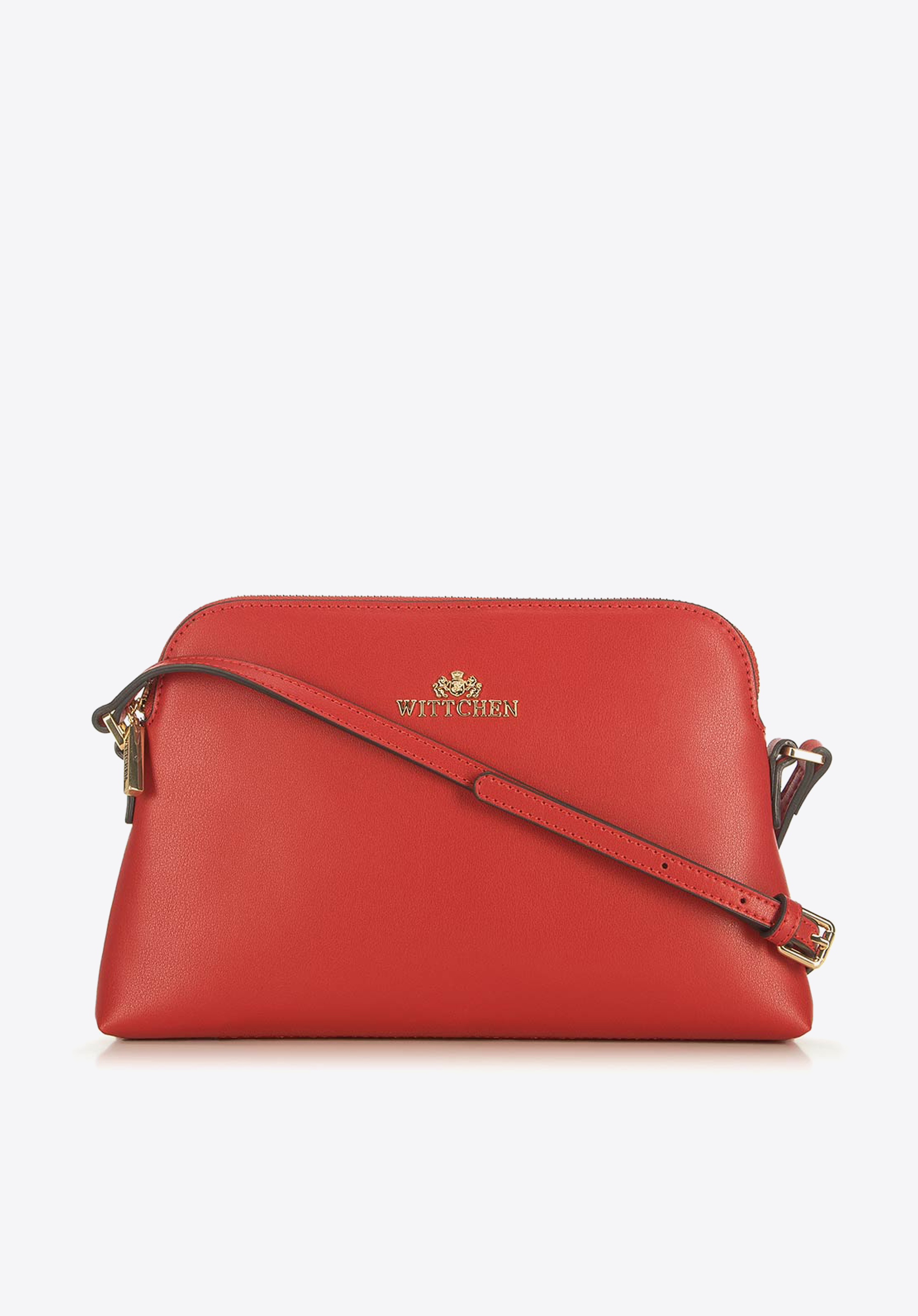 Damska listonoszka skórzana trapezowa