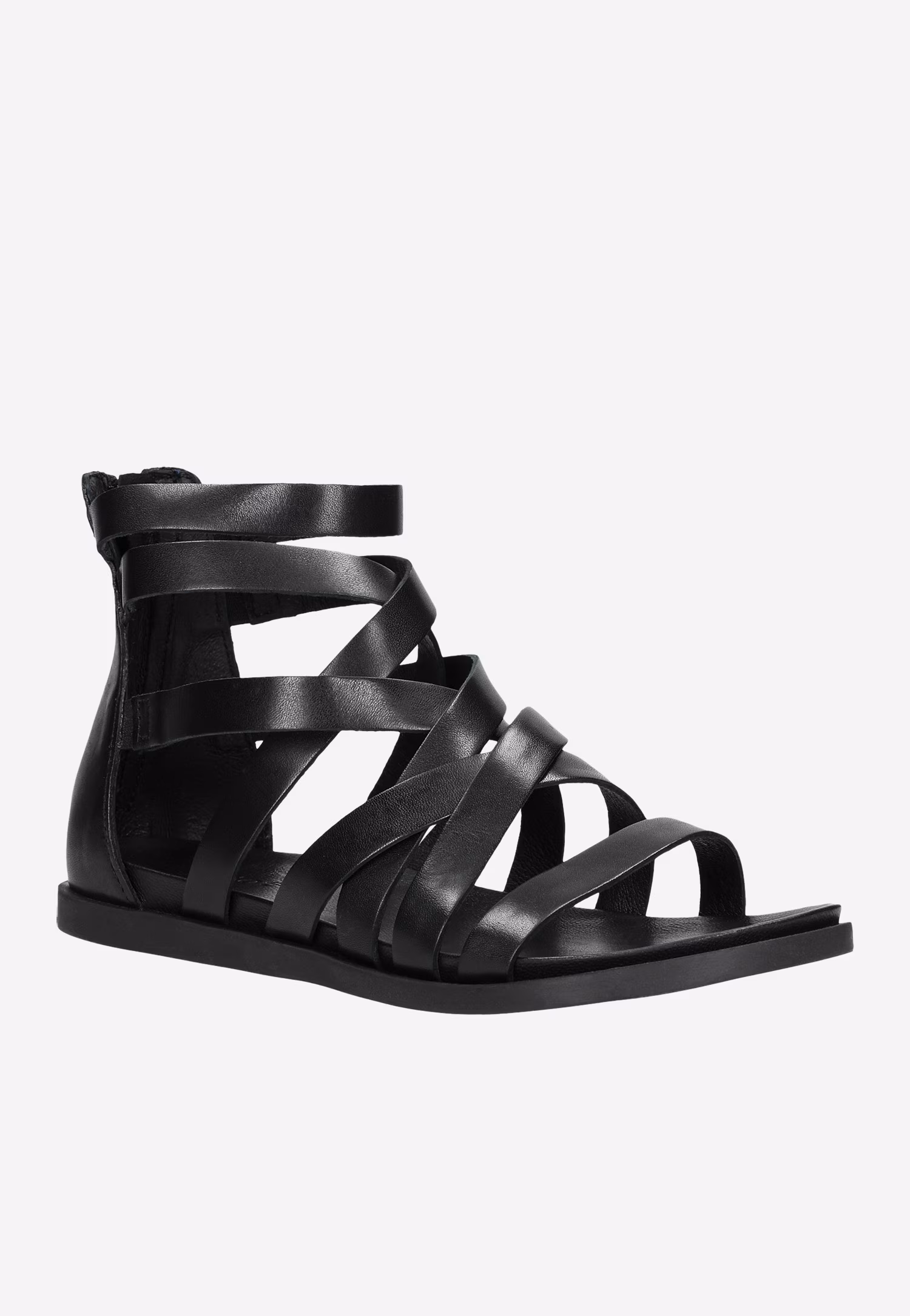 Brązowe sandały damskie z zakrytą piętą