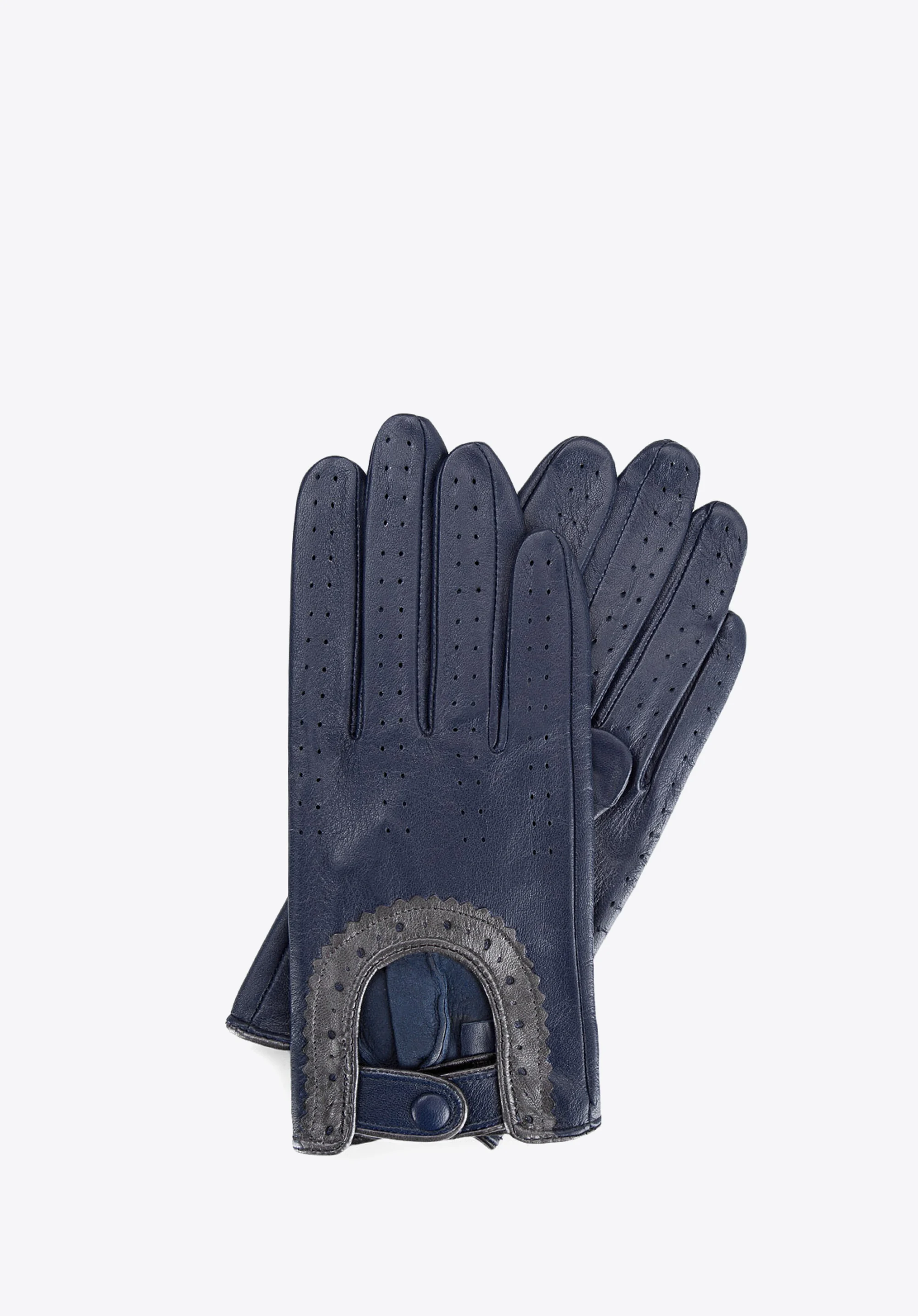 Damskie rękawiczki skórzane samochodowe