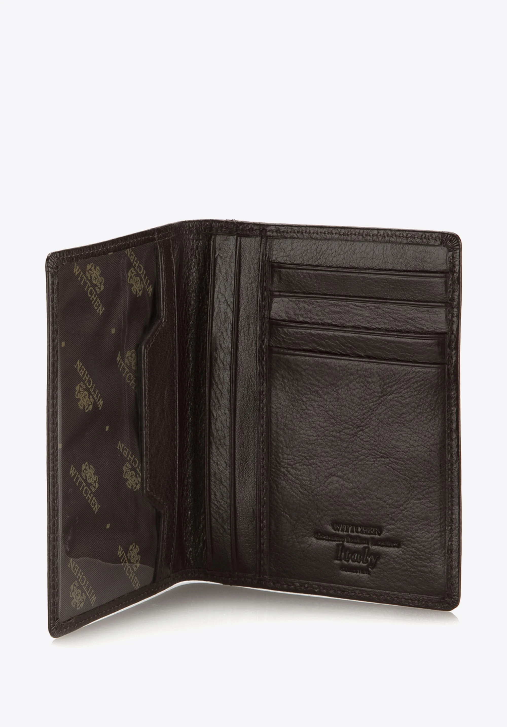 Etui na dokumenty skórzane z kieszenią