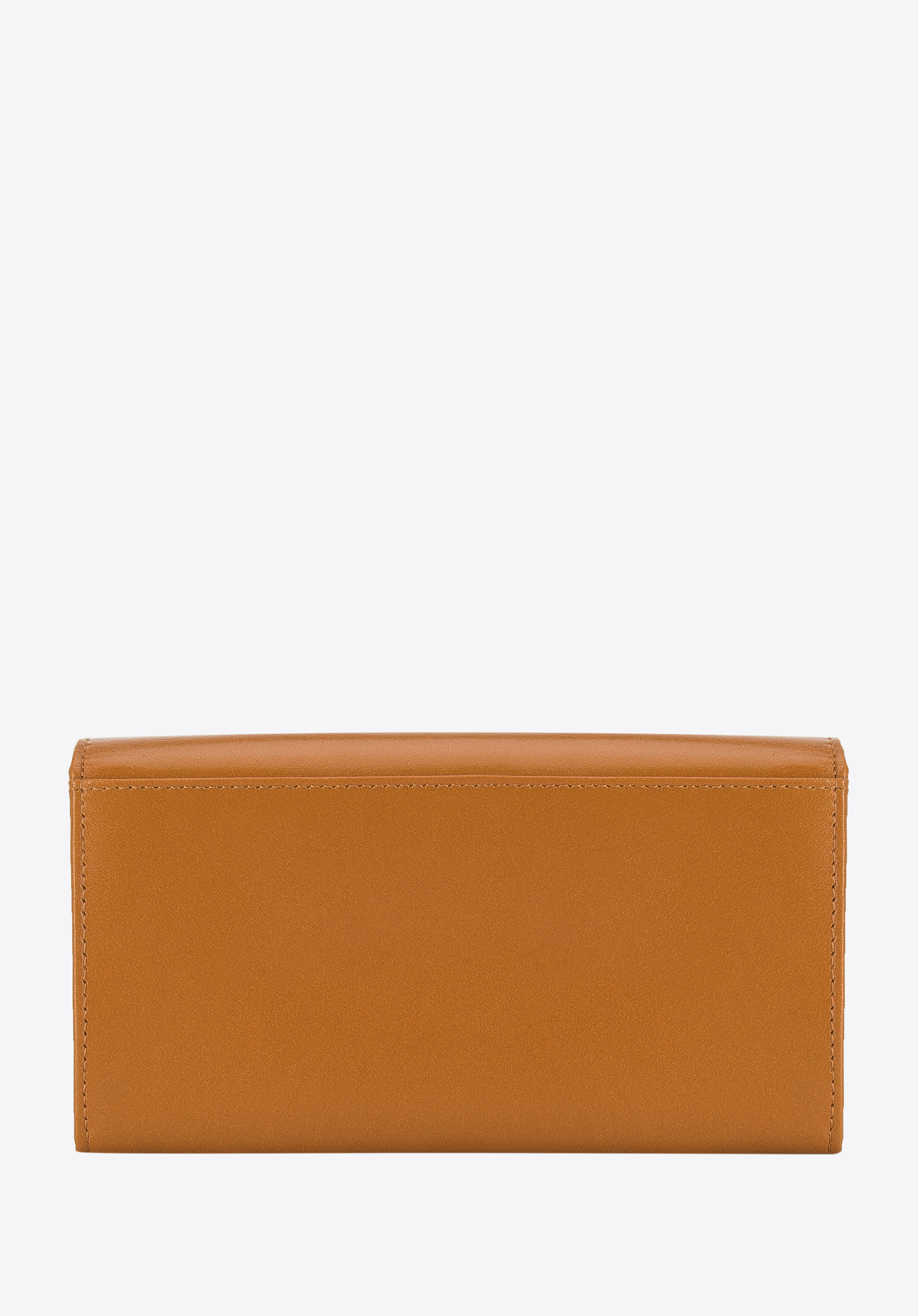 Damski portfel z gładkiej skóry poziomy