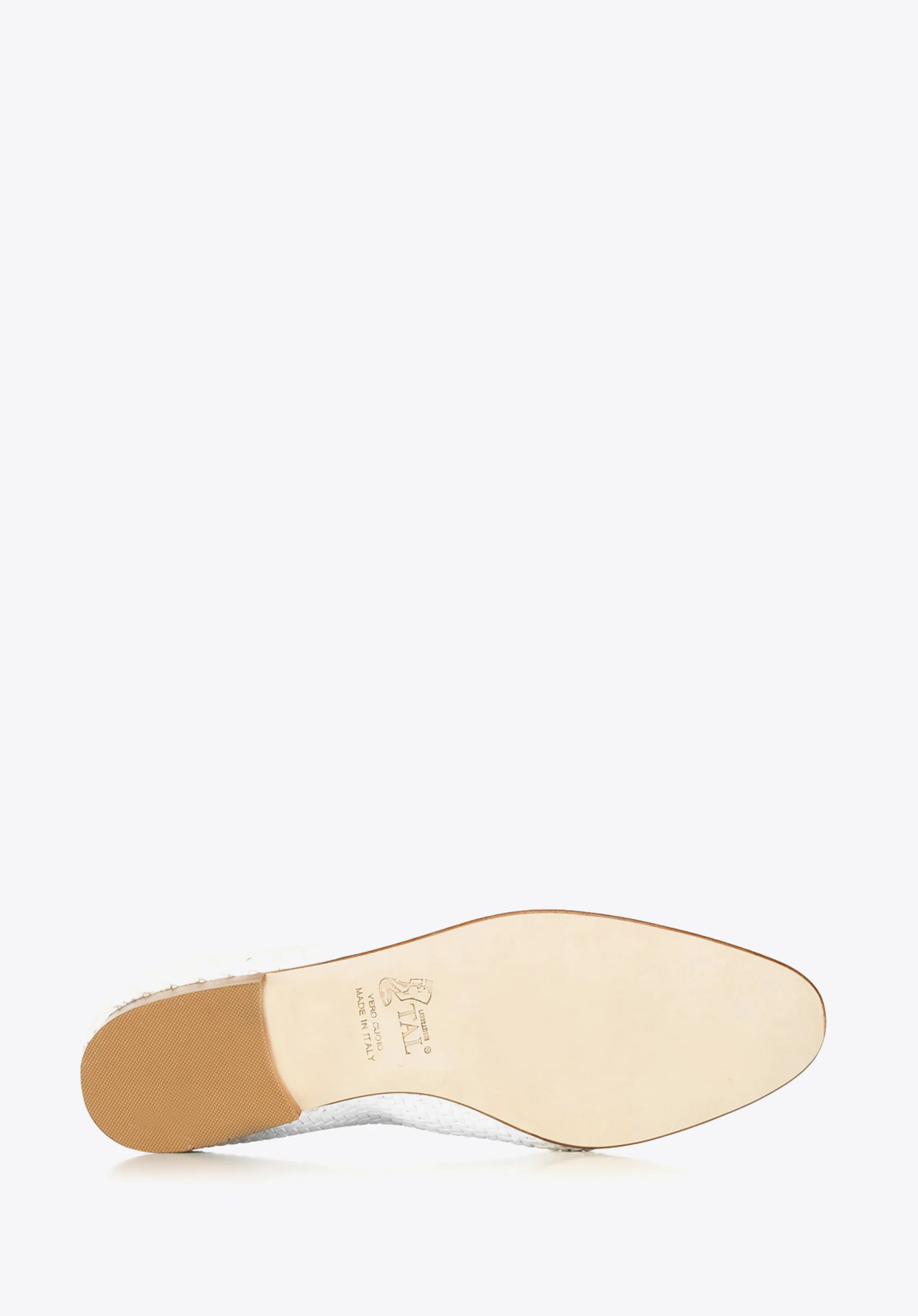 Damskie mokasyny pensówki z plecionej ekoskóry