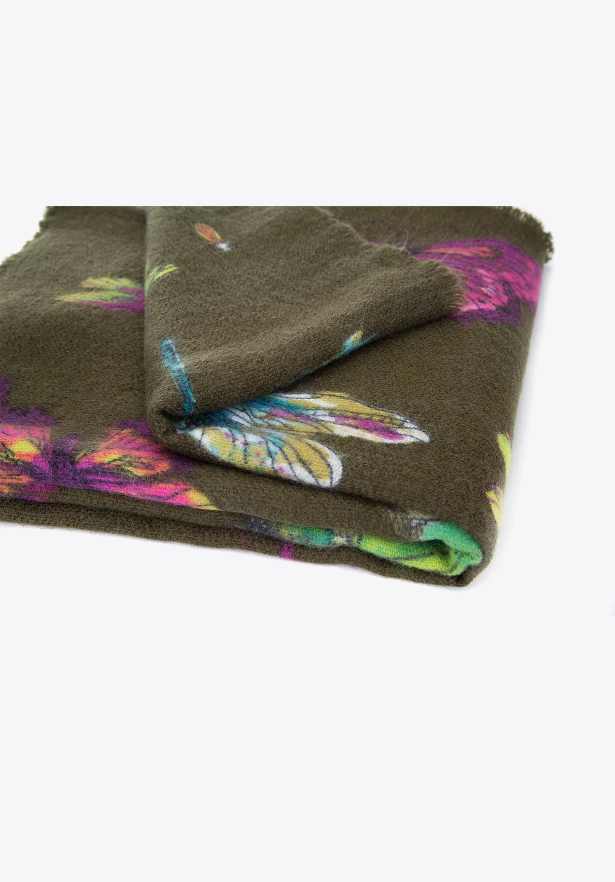 Damski szal we wzór motyli