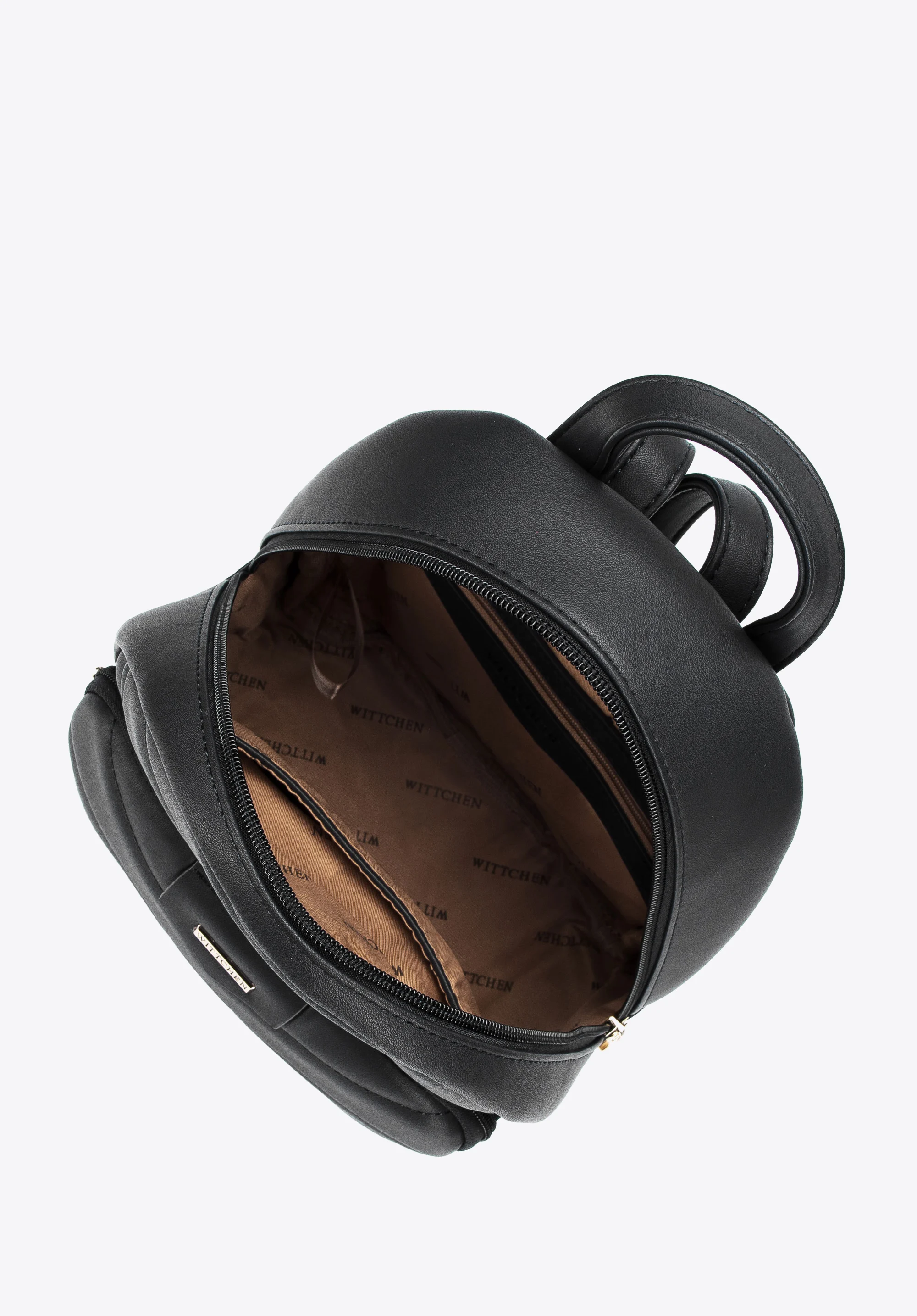 Damski plecak z miękkiej ekoskóry pikowany