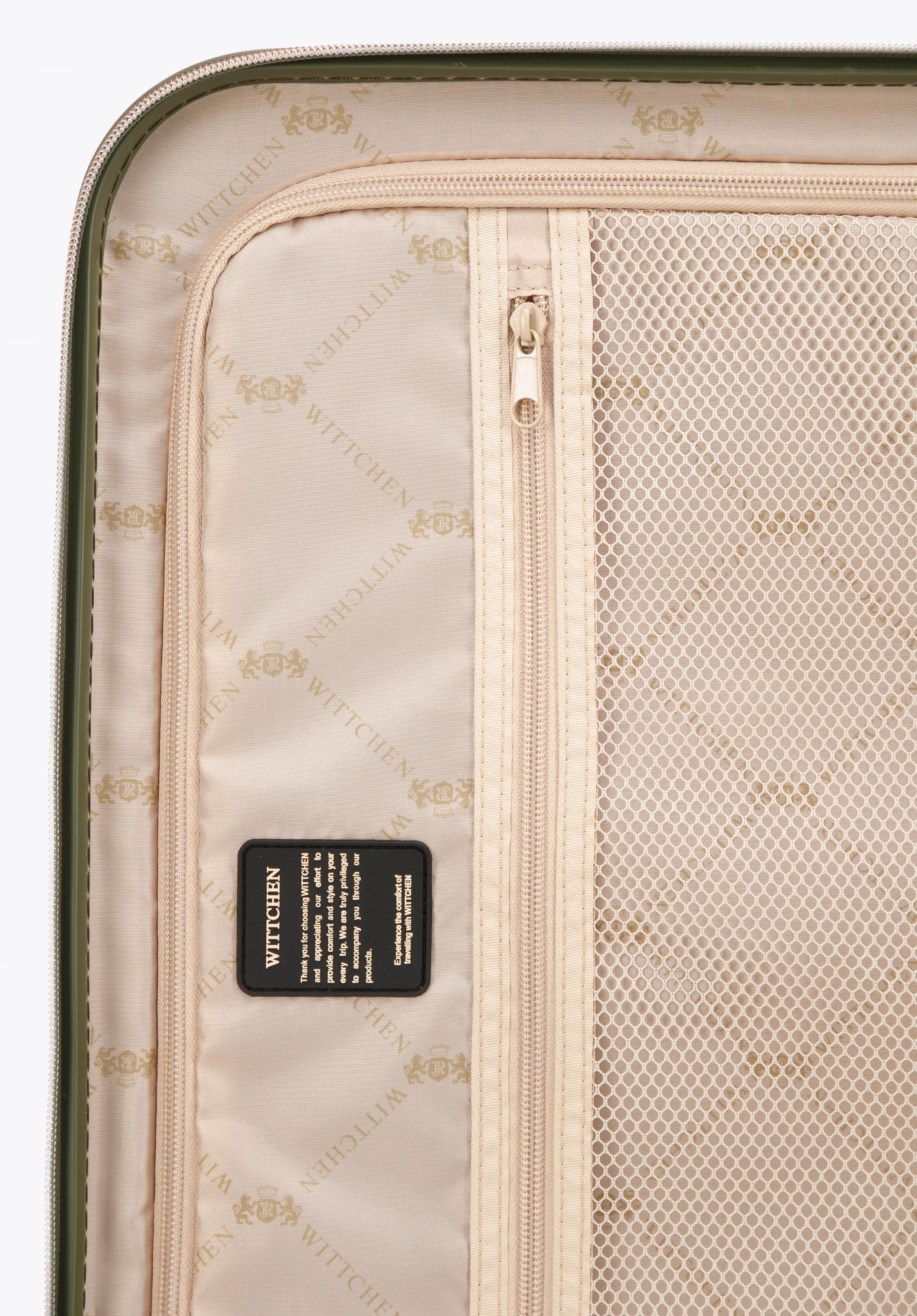 Walizka kabinowa z polikarbonu w paseczki