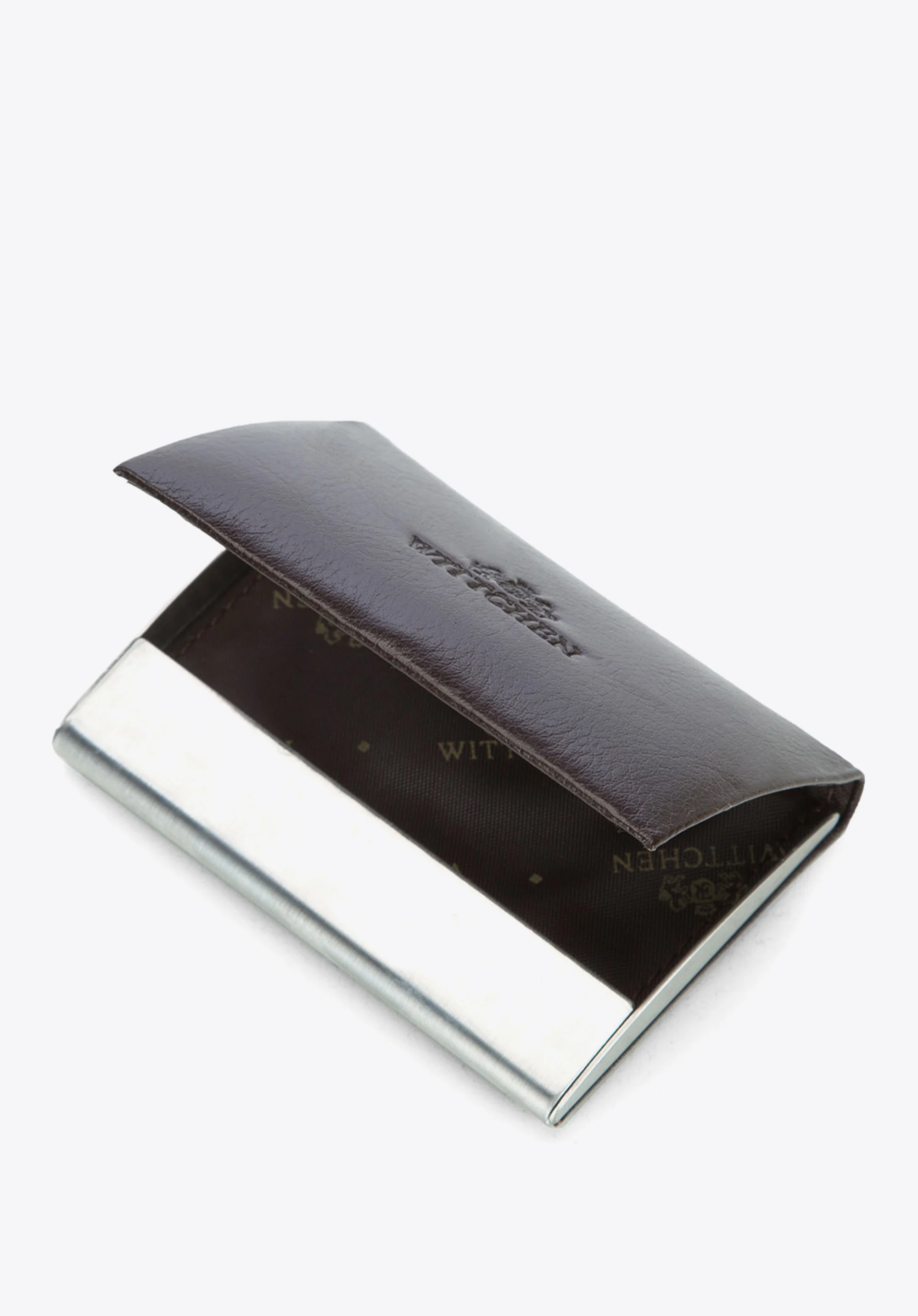 Etui na wizytówki skórzane z magnetycznym zapięciem