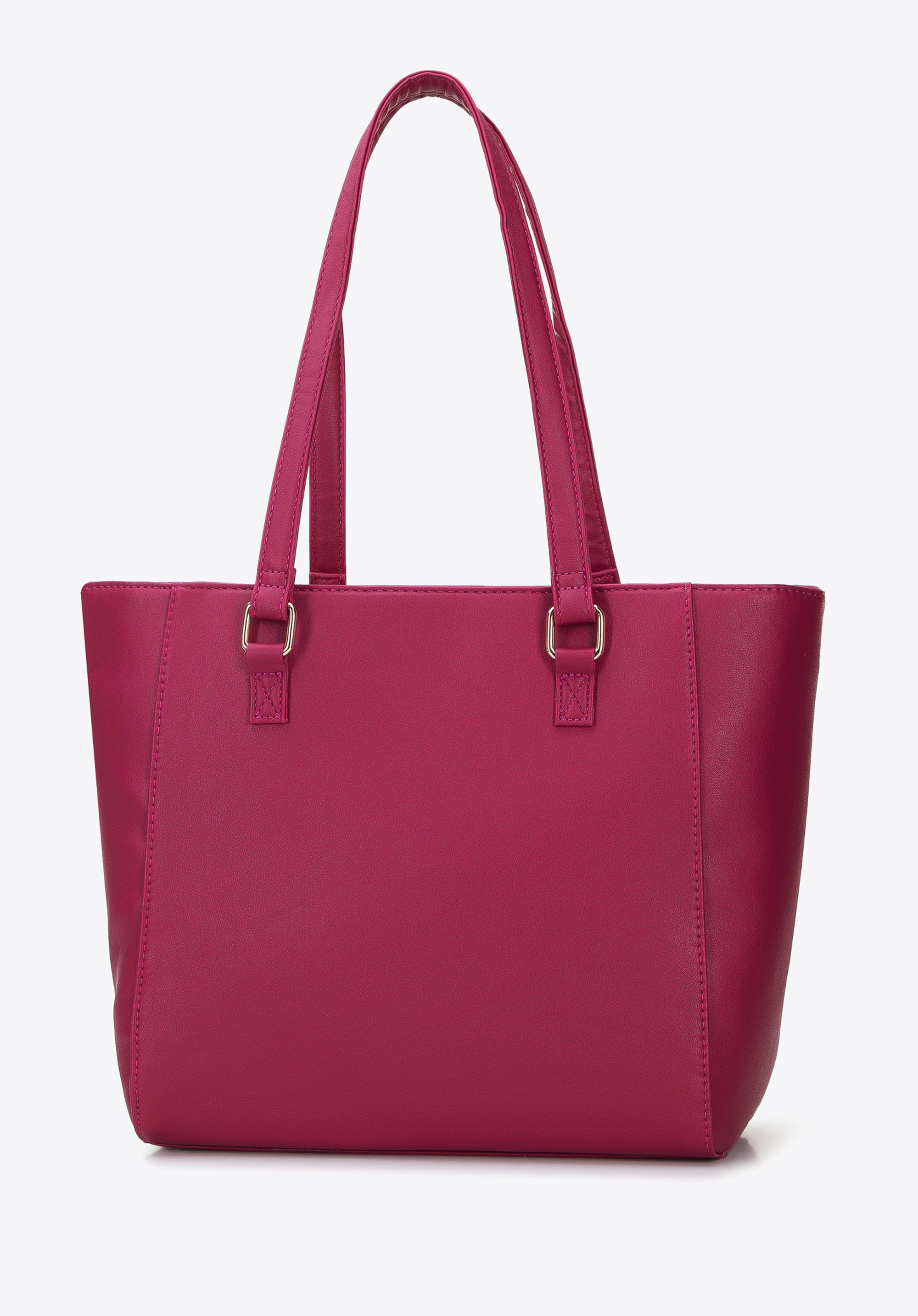 Torebka shopperka z kieszenią z przodu i chwostem