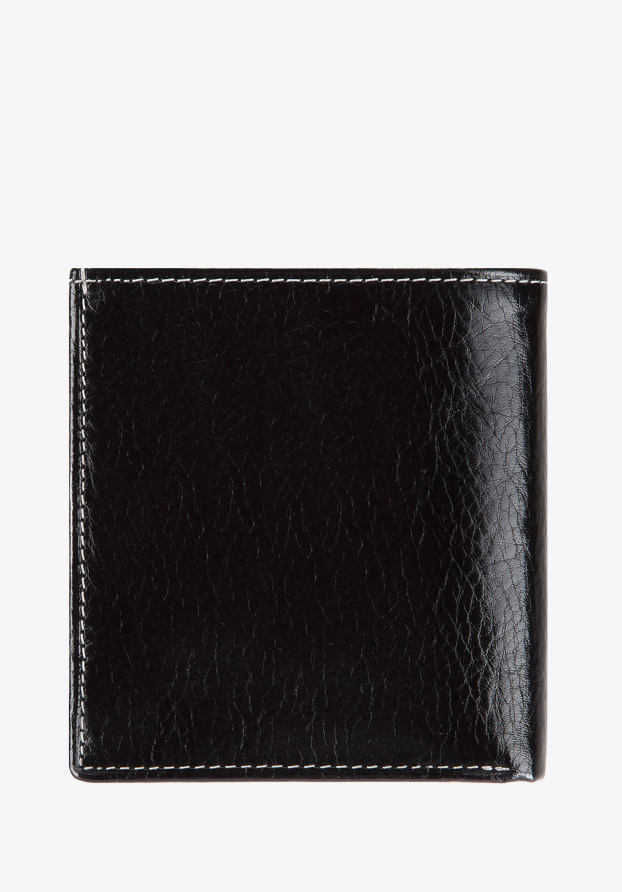 Portfel ze skóry stębnowany mały