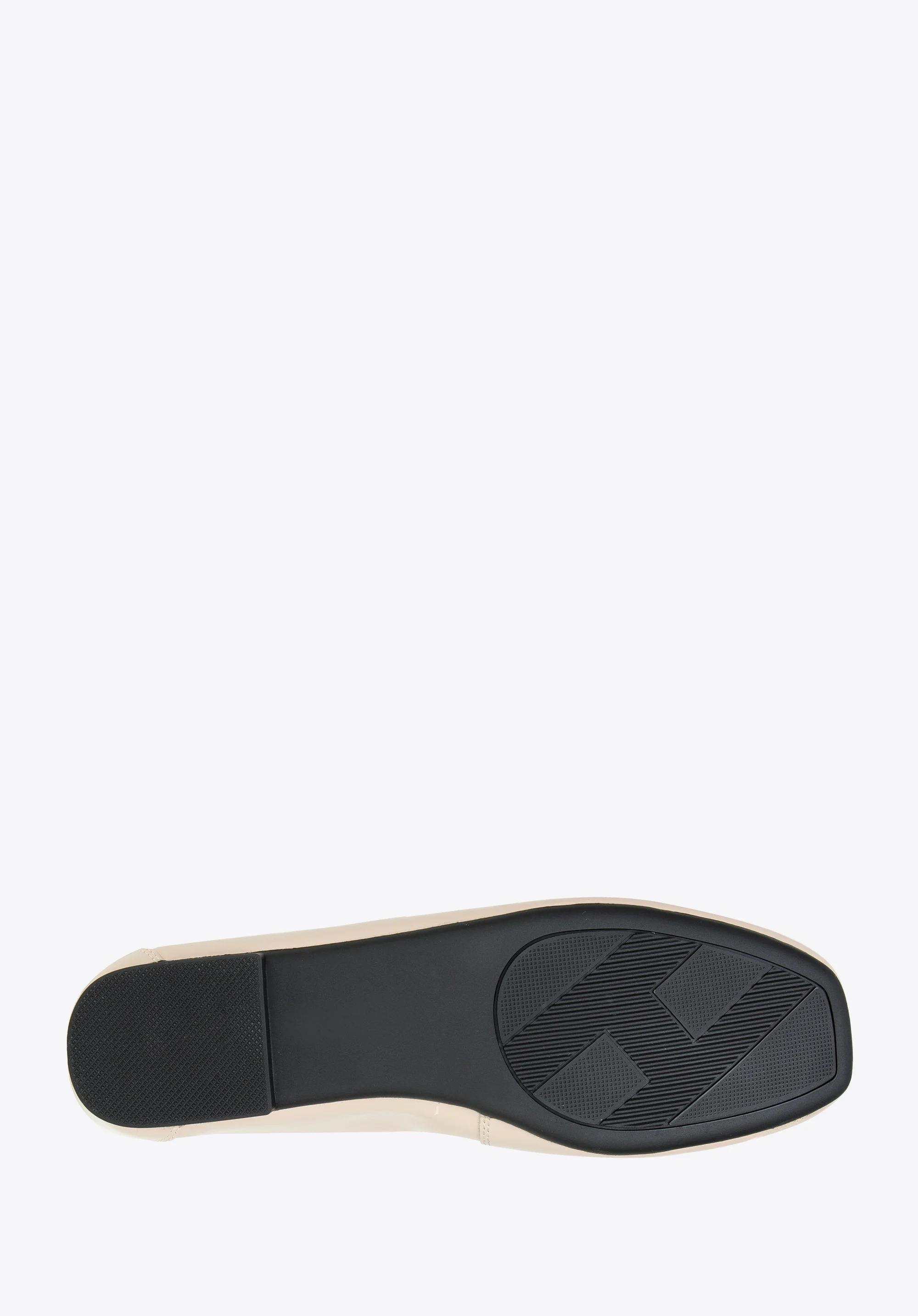 Baleriny z miękkiej skóry z kokardką z monogramem