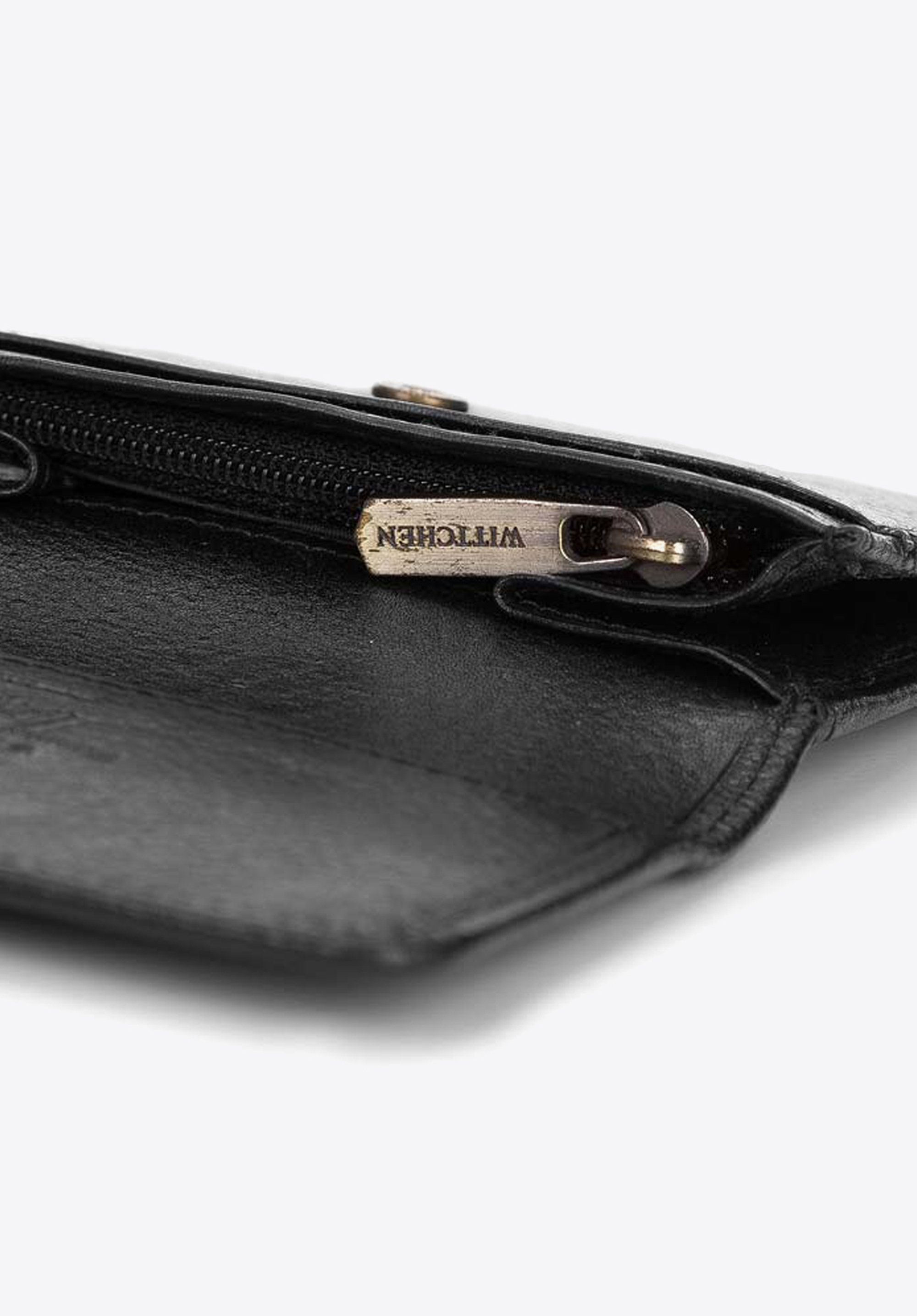 Portfel skórzany mały na zatrzask