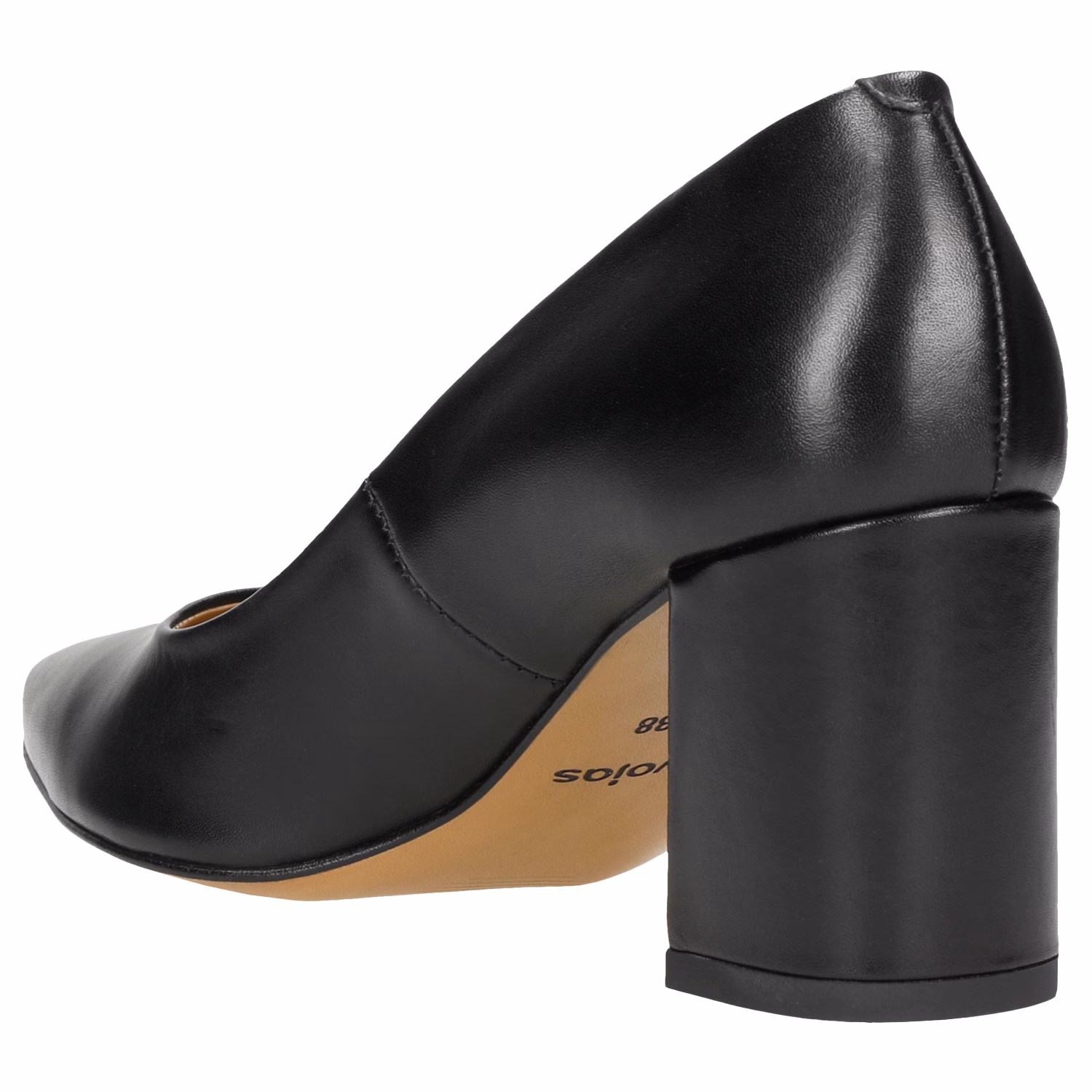 Beżowe czółenka na stabilnym obcasie