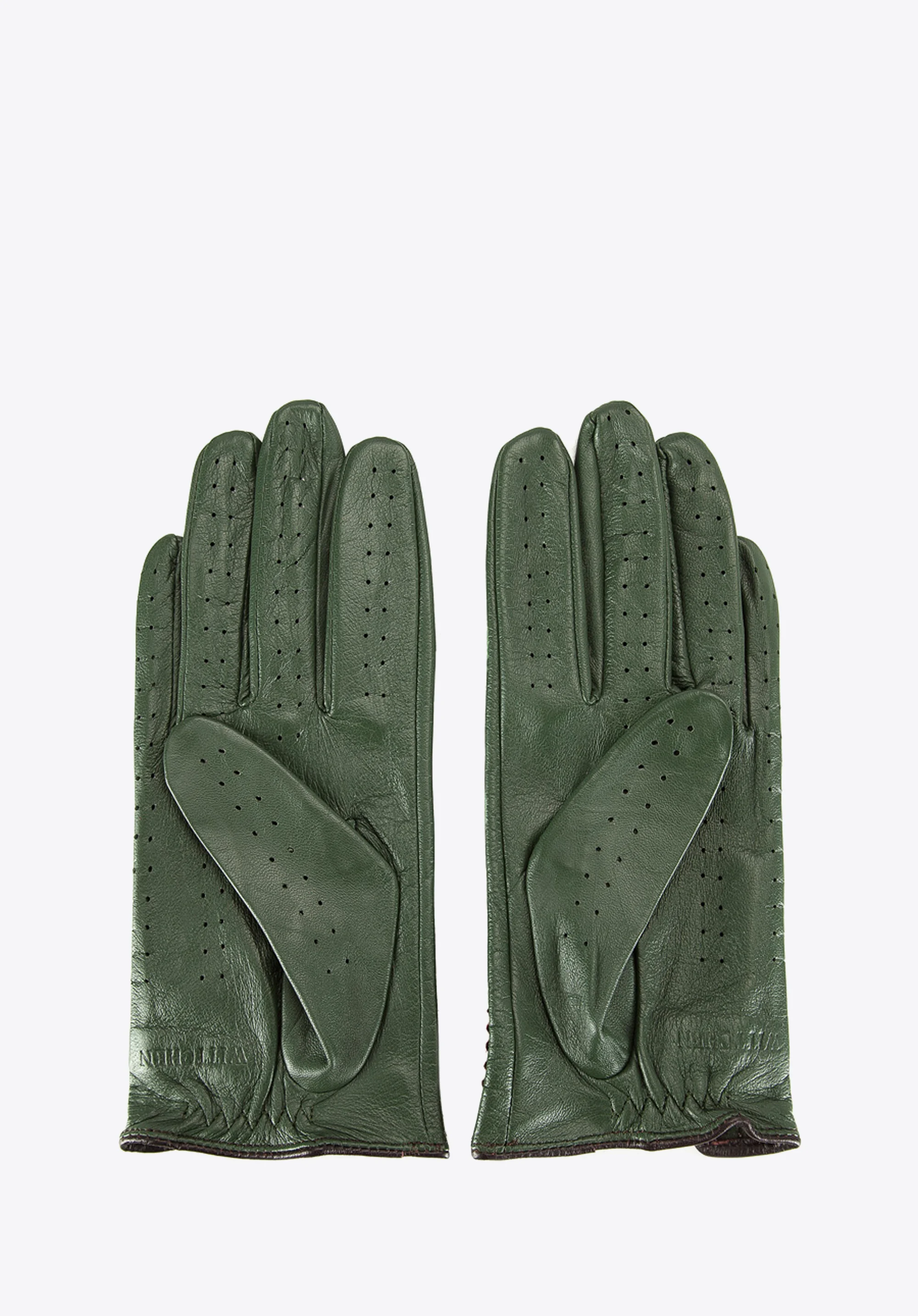 Damskie rękawiczki skórzane samochodowe