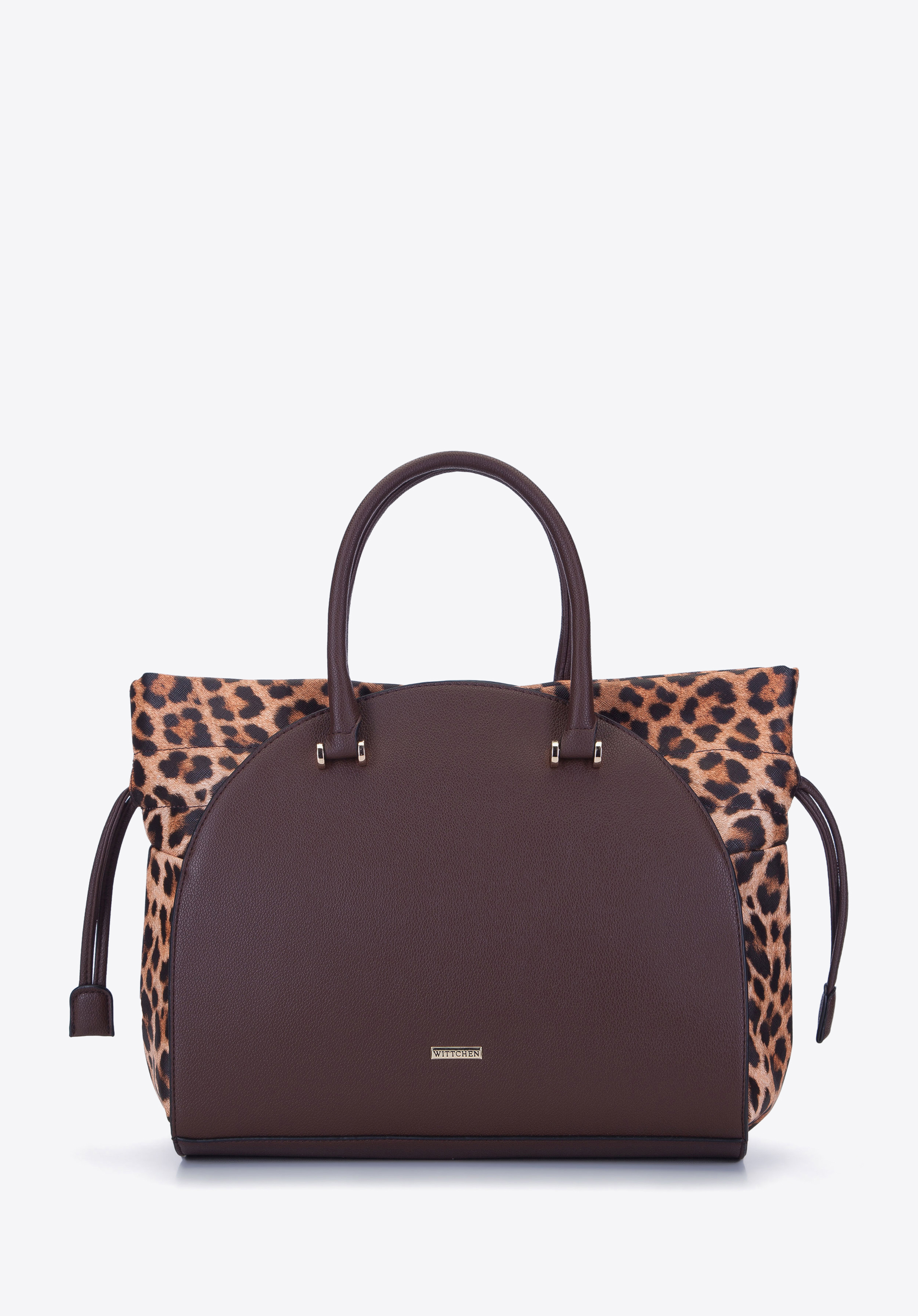 Kuferek ze skóry ekologicznej w cętki